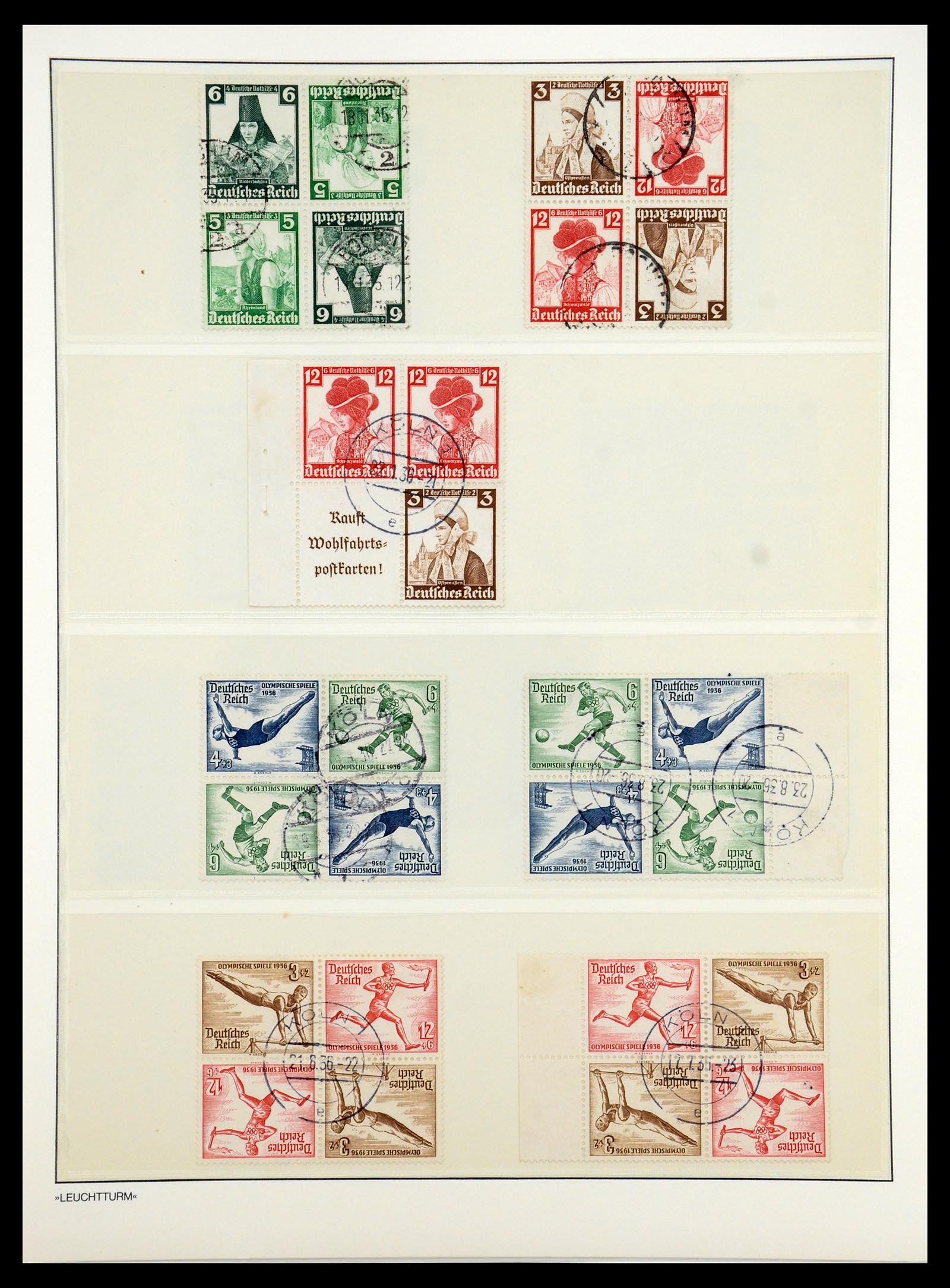 35408 137 - Stamp Collection 35408 German Reich combinations 1933-1945.