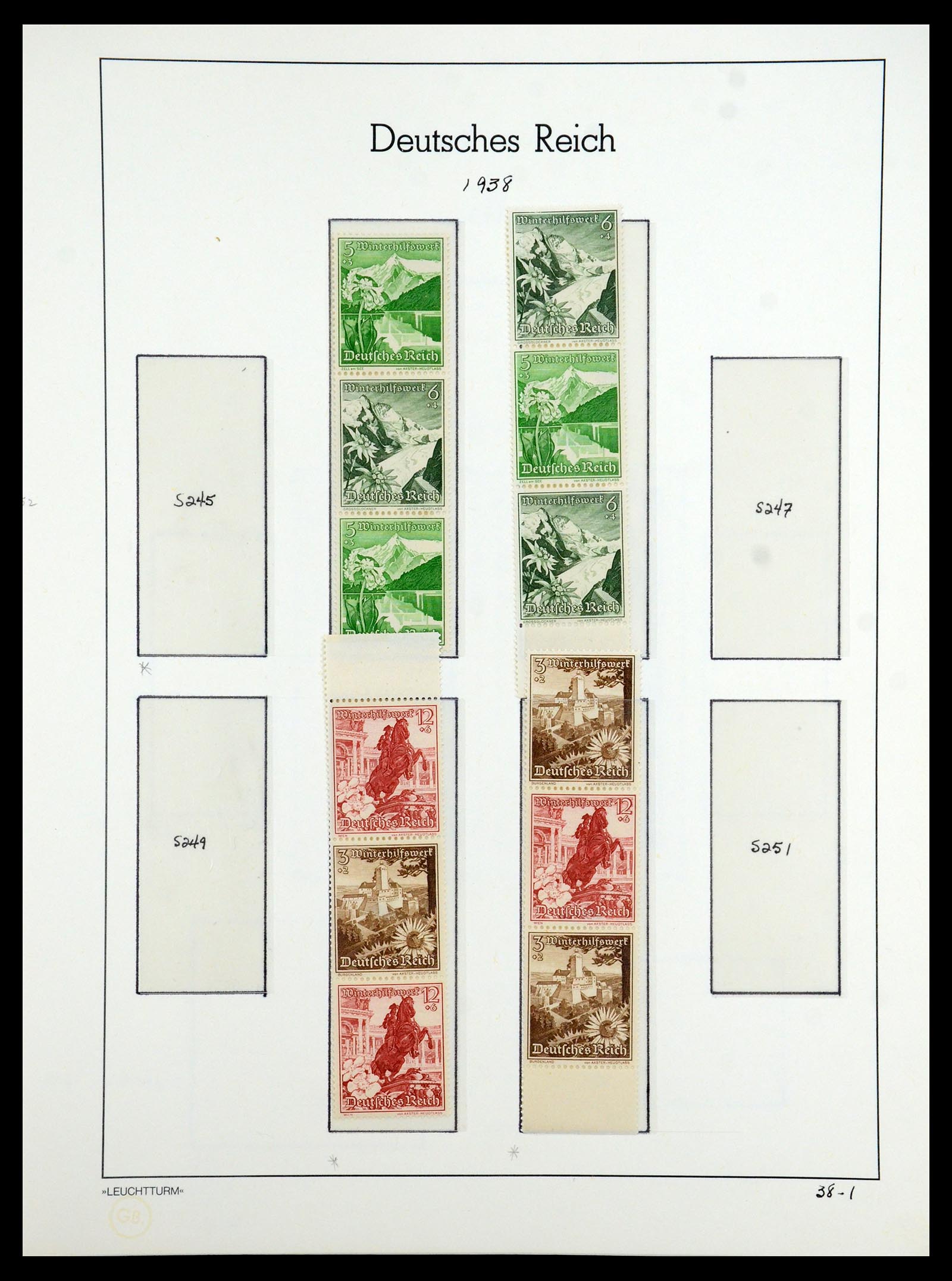 35408 140 - Stamp Collection 35408 German Reich combinations 1933-1945.