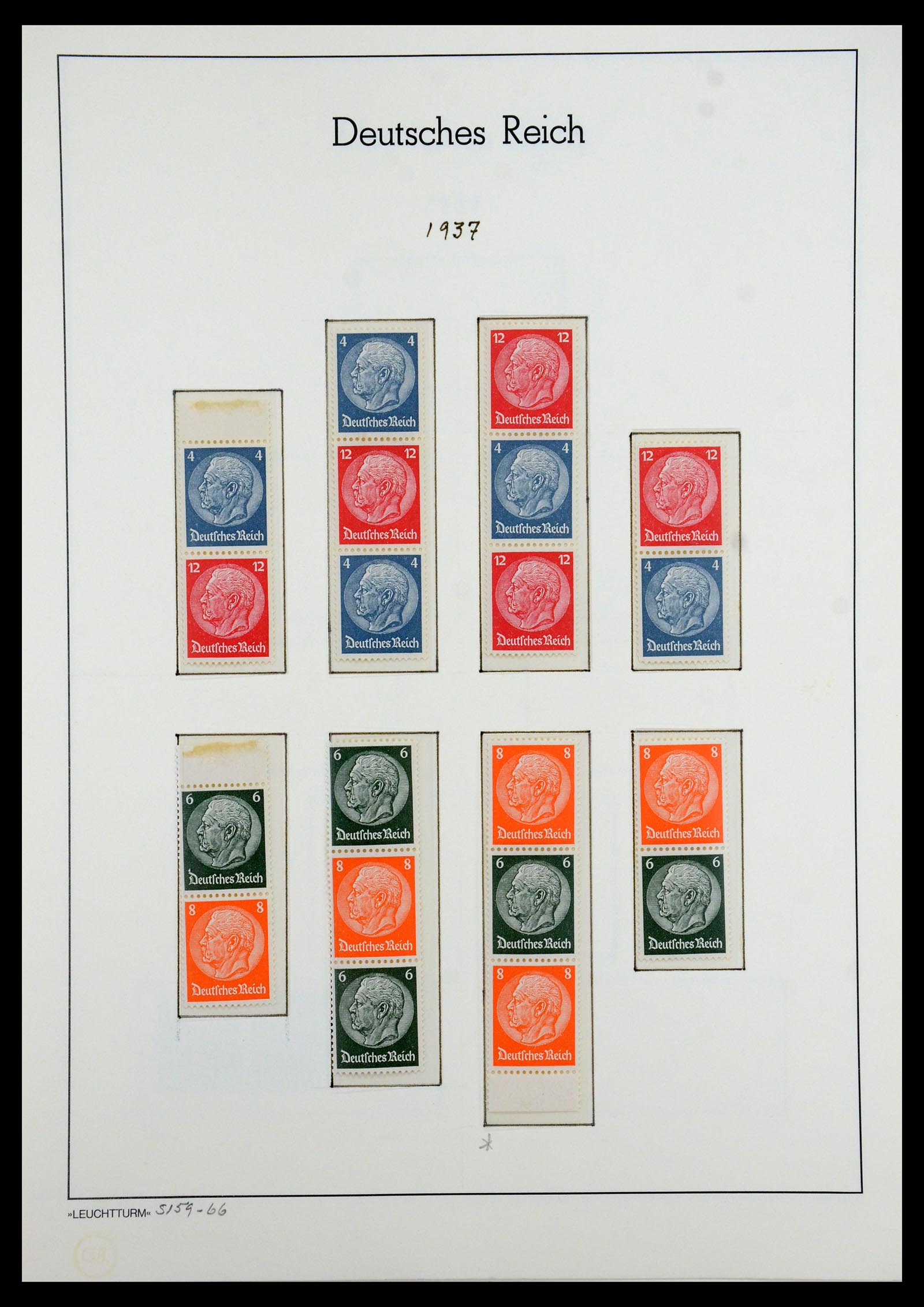 35408 152 - Stamp Collection 35408 German Reich combinations 1933-1945.