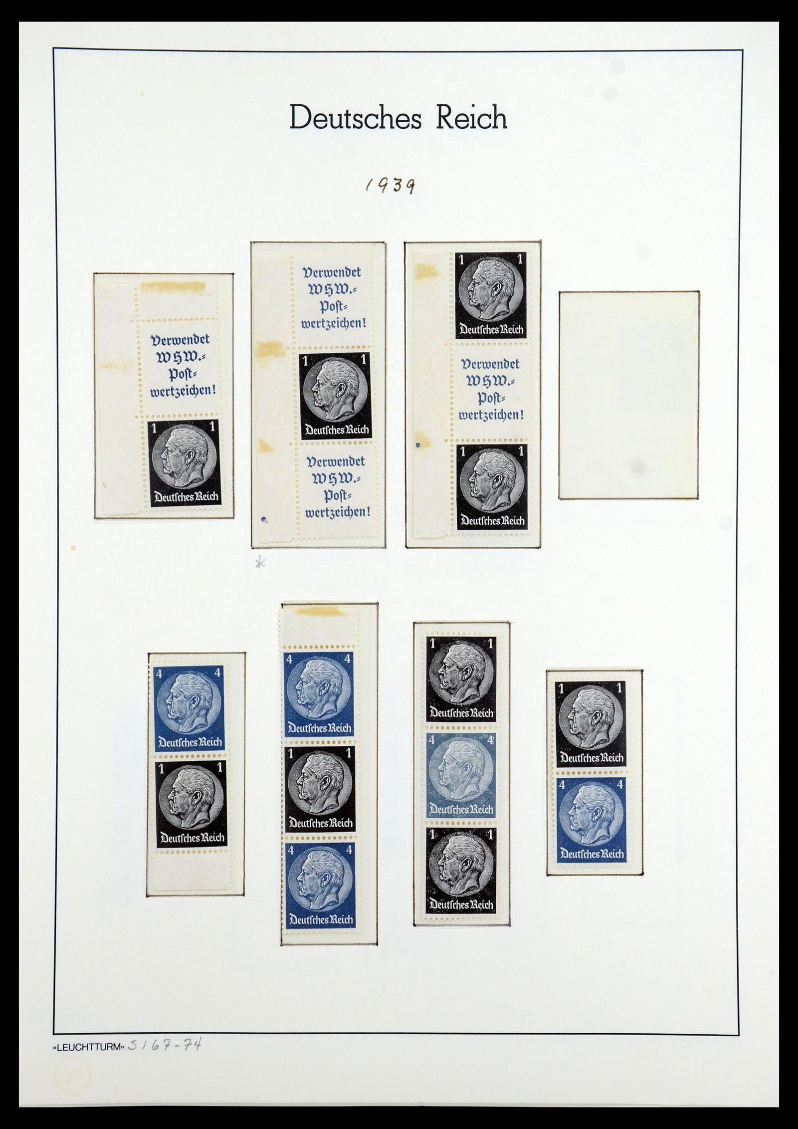 35408 154 - Stamp Collection 35408 German Reich combinations 1933-1945.