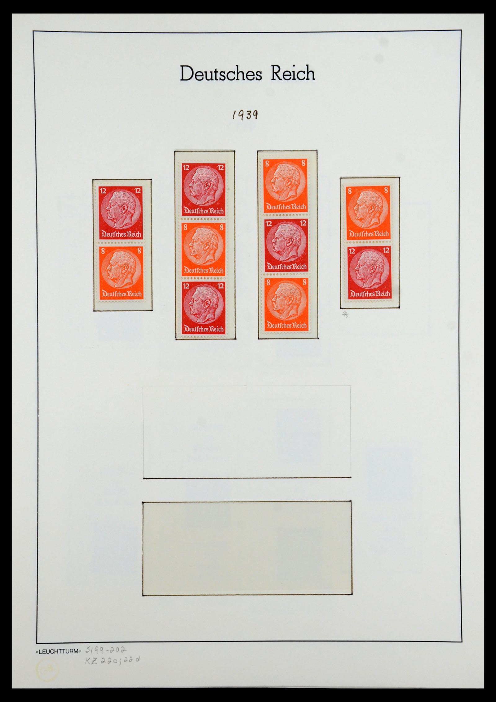 35408 158 - Stamp Collection 35408 German Reich combinations 1933-1945.