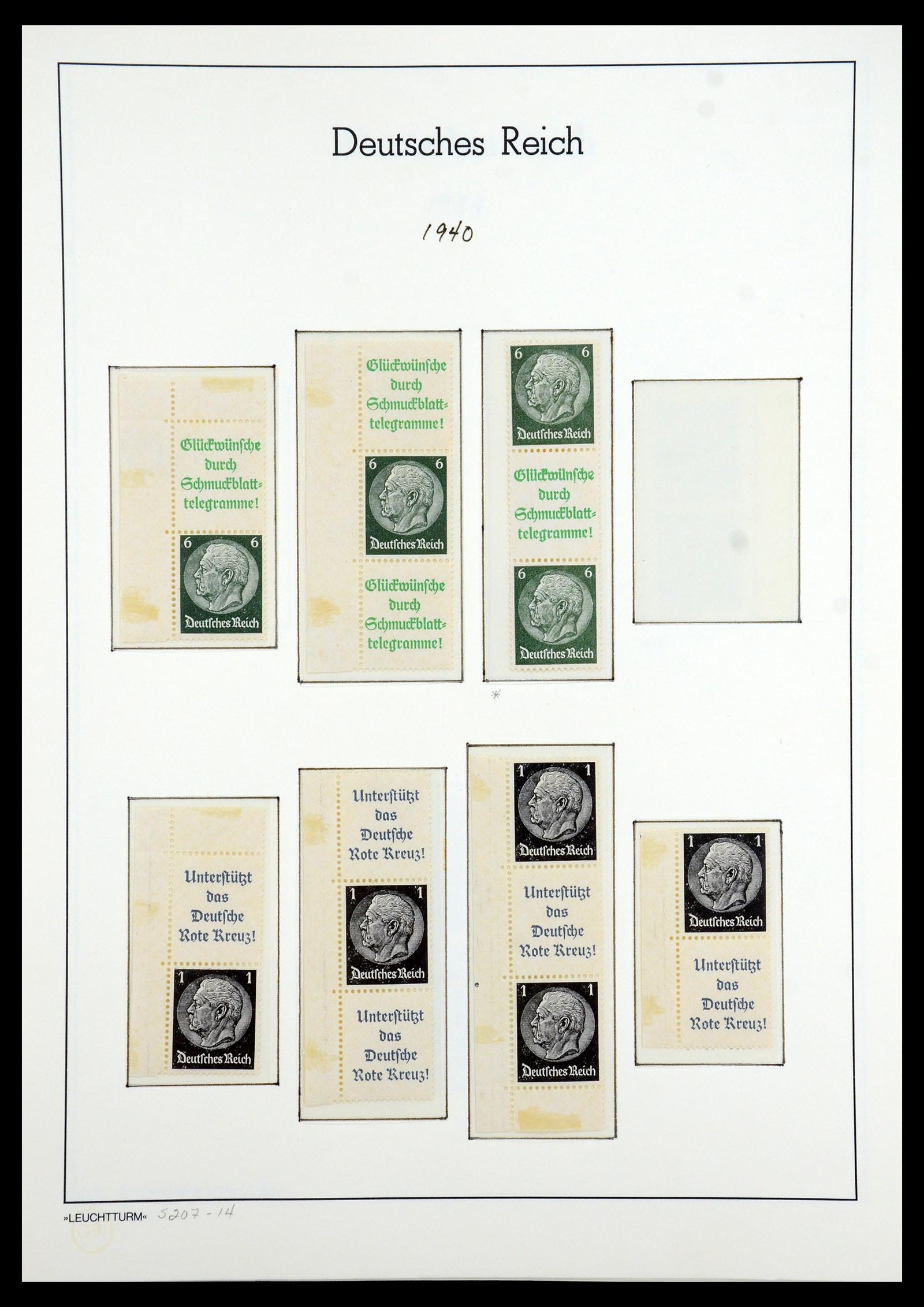 35408 159 - Stamp Collection 35408 German Reich combinations 1933-1945.