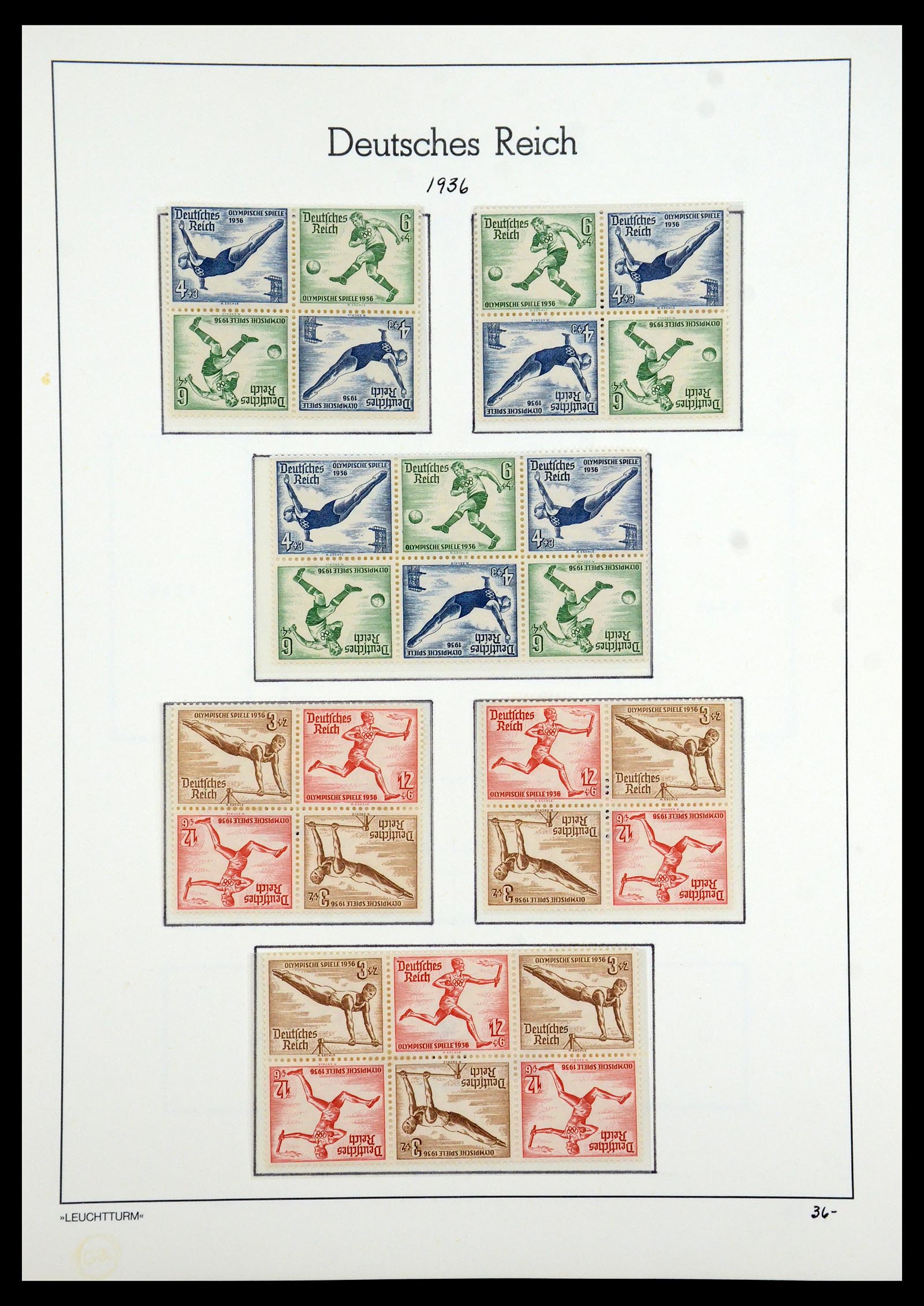 35408 162 - Stamp Collection 35408 German Reich combinations 1933-1945.