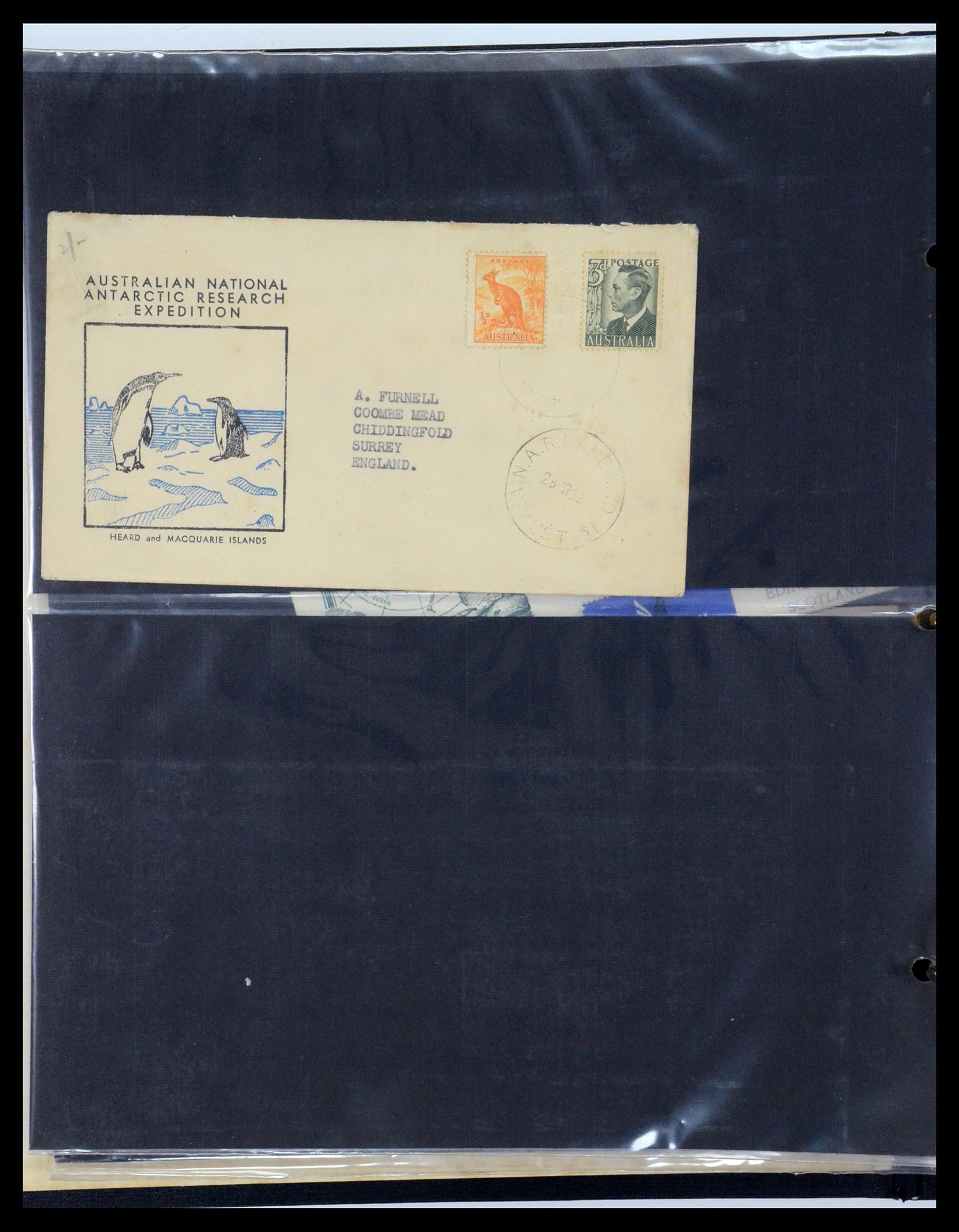35412 004 - Postzegelverzameling 35412 Australisch Antarctica brieven 1948-1967.