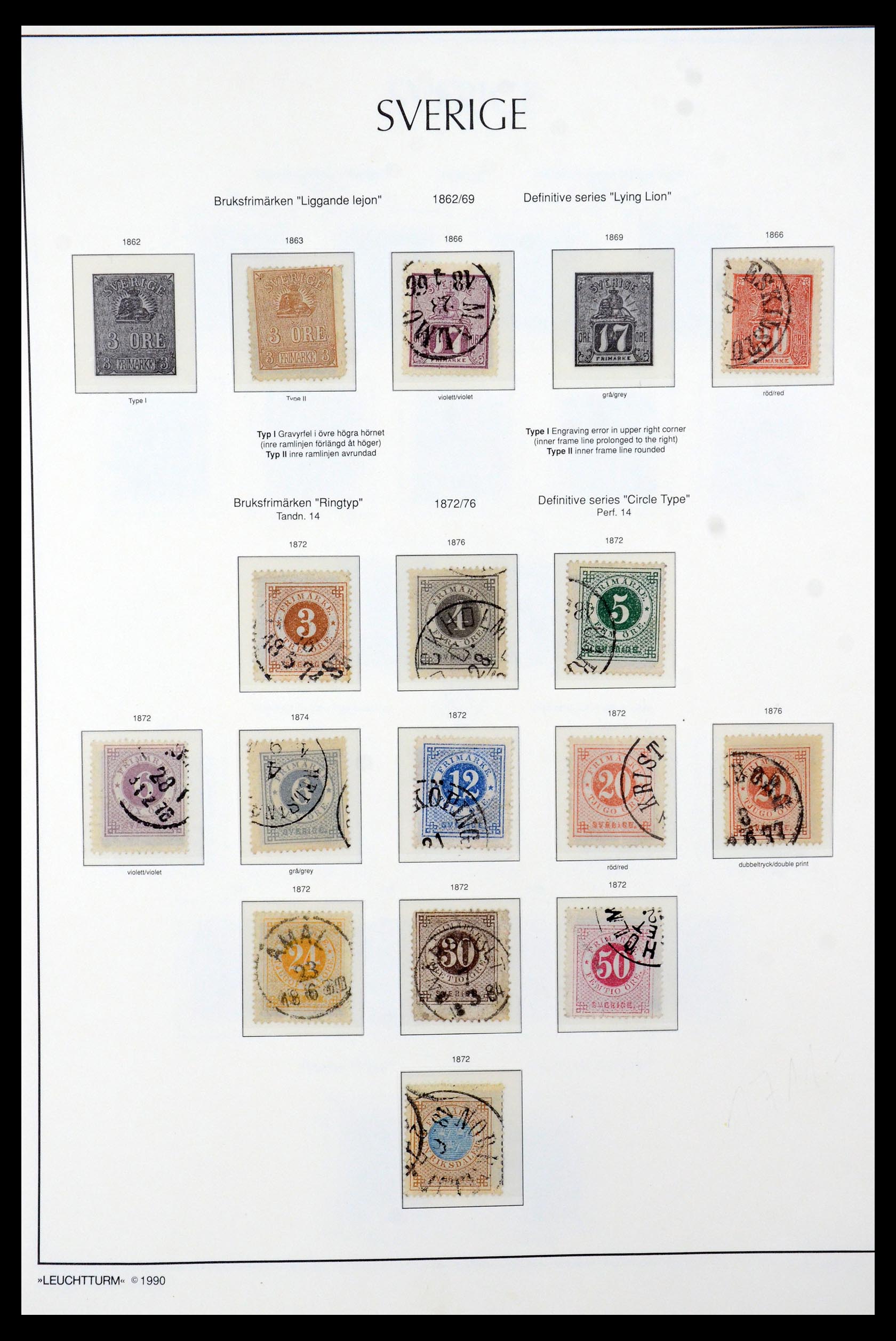 35415 002 - Postzegelverzameling 35415 Zweden 1855-1992.