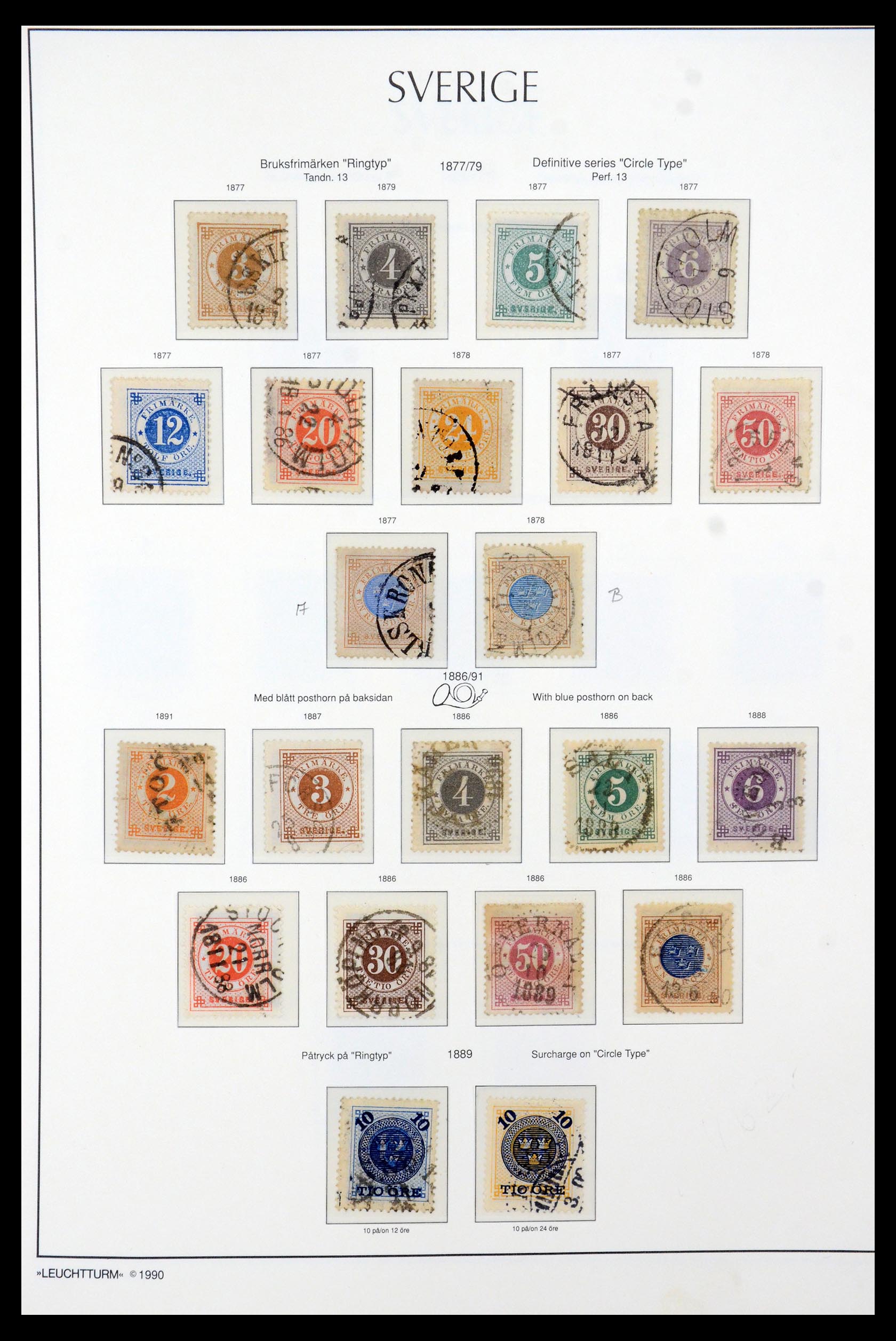 35415 003 - Postzegelverzameling 35415 Zweden 1855-1992.