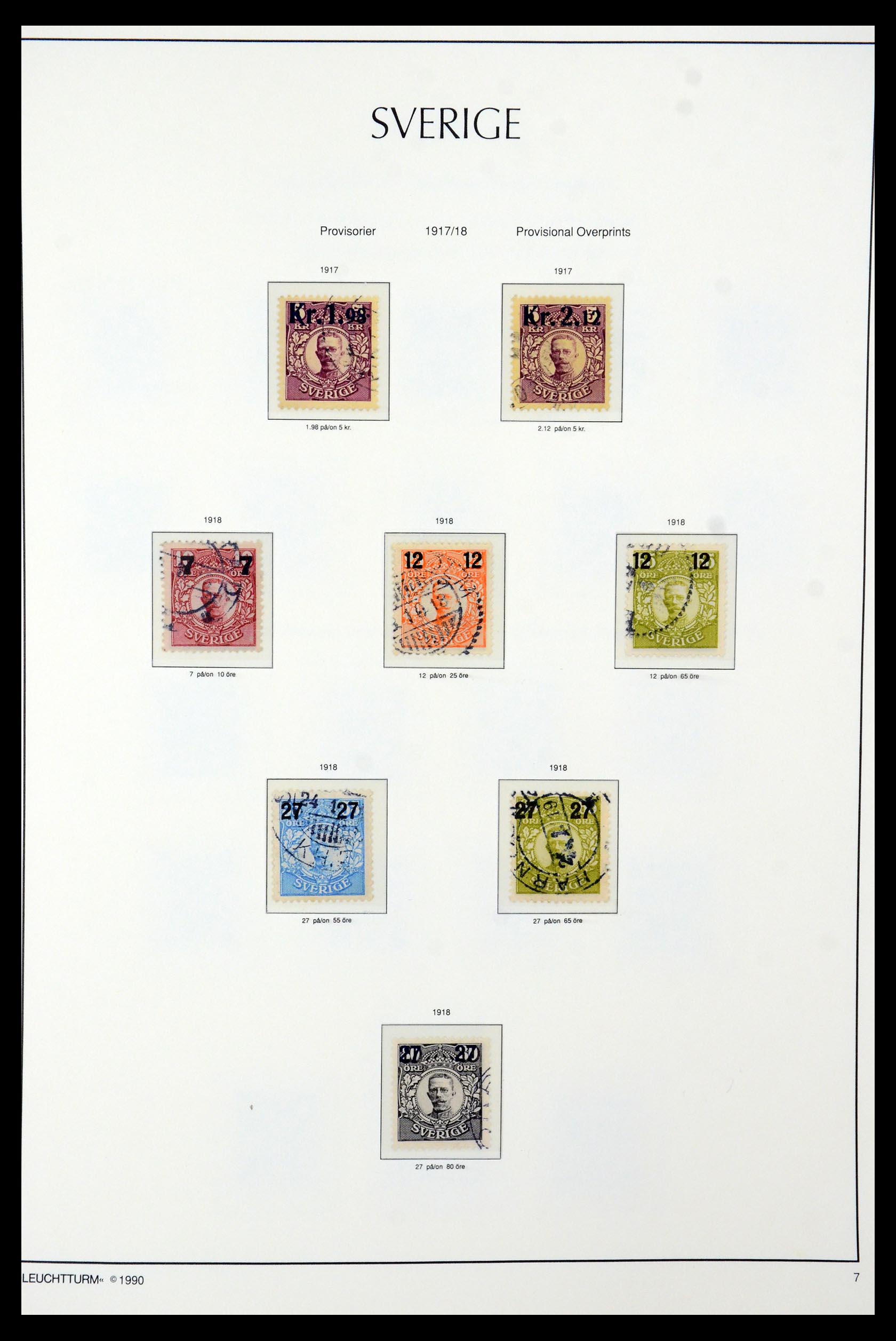 35415 007 - Postzegelverzameling 35415 Zweden 1855-1992.