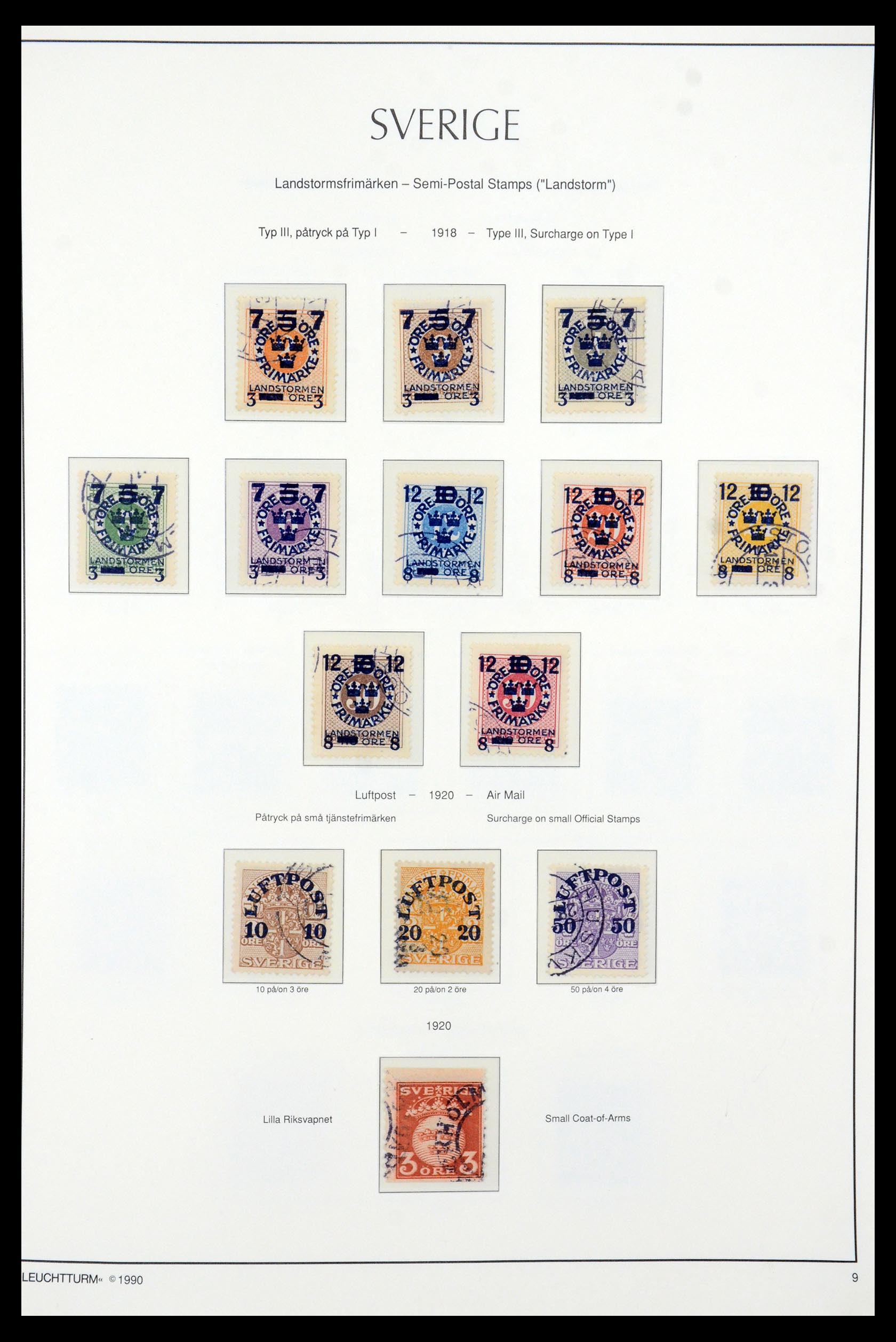 35415 009 - Postzegelverzameling 35415 Zweden 1855-1992.