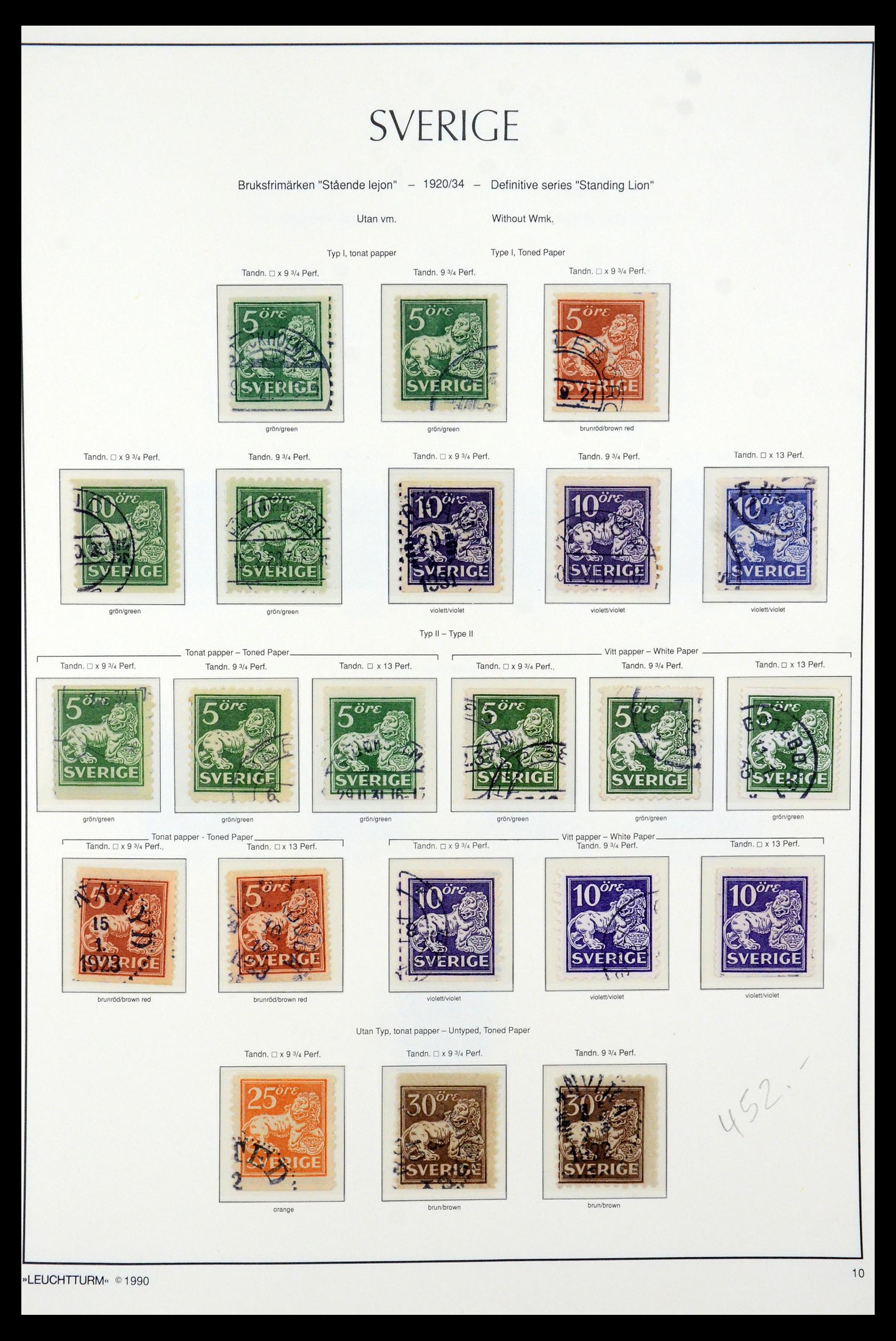 35415 010 - Postzegelverzameling 35415 Zweden 1855-1992.