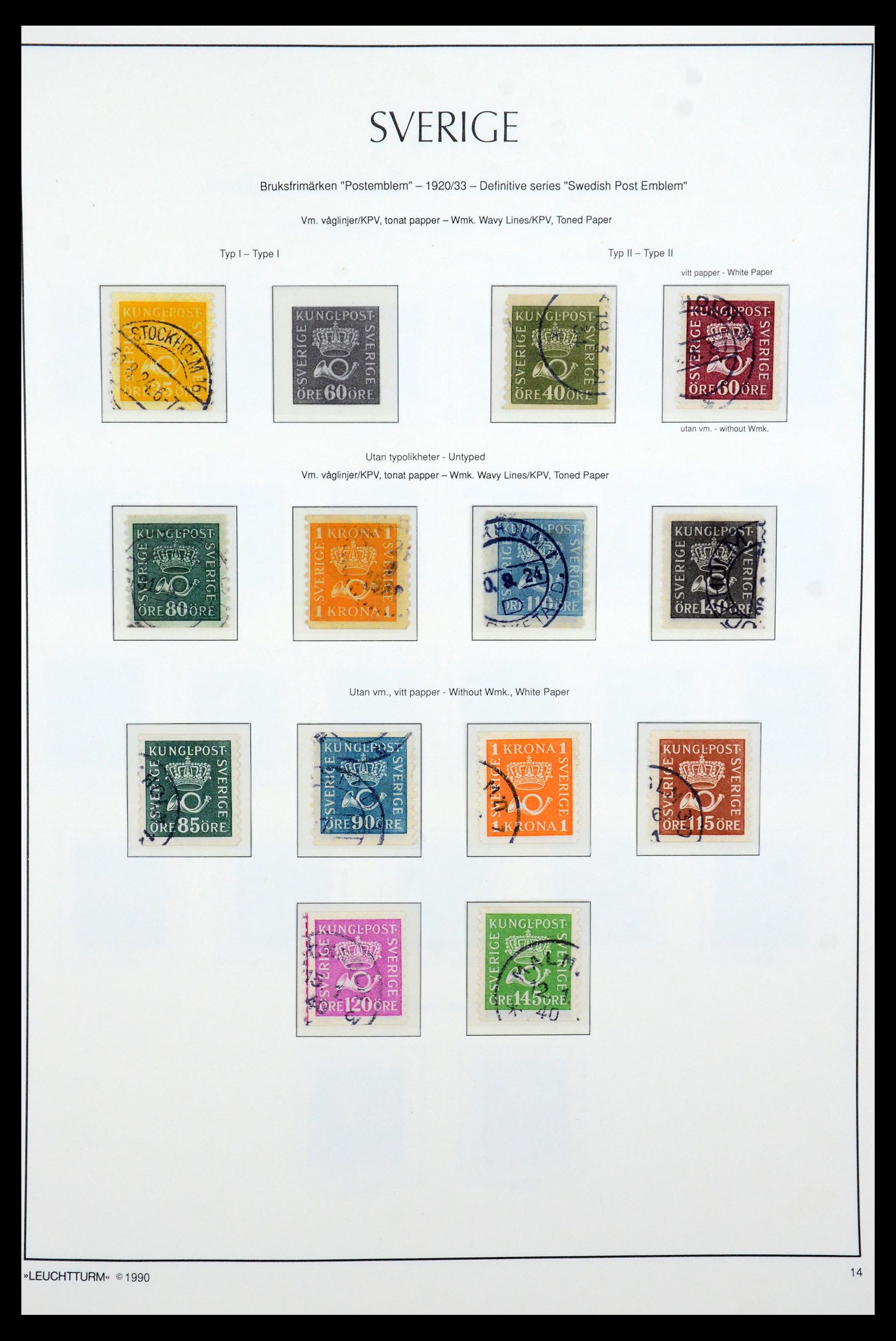 35415 015 - Postzegelverzameling 35415 Zweden 1855-1992.