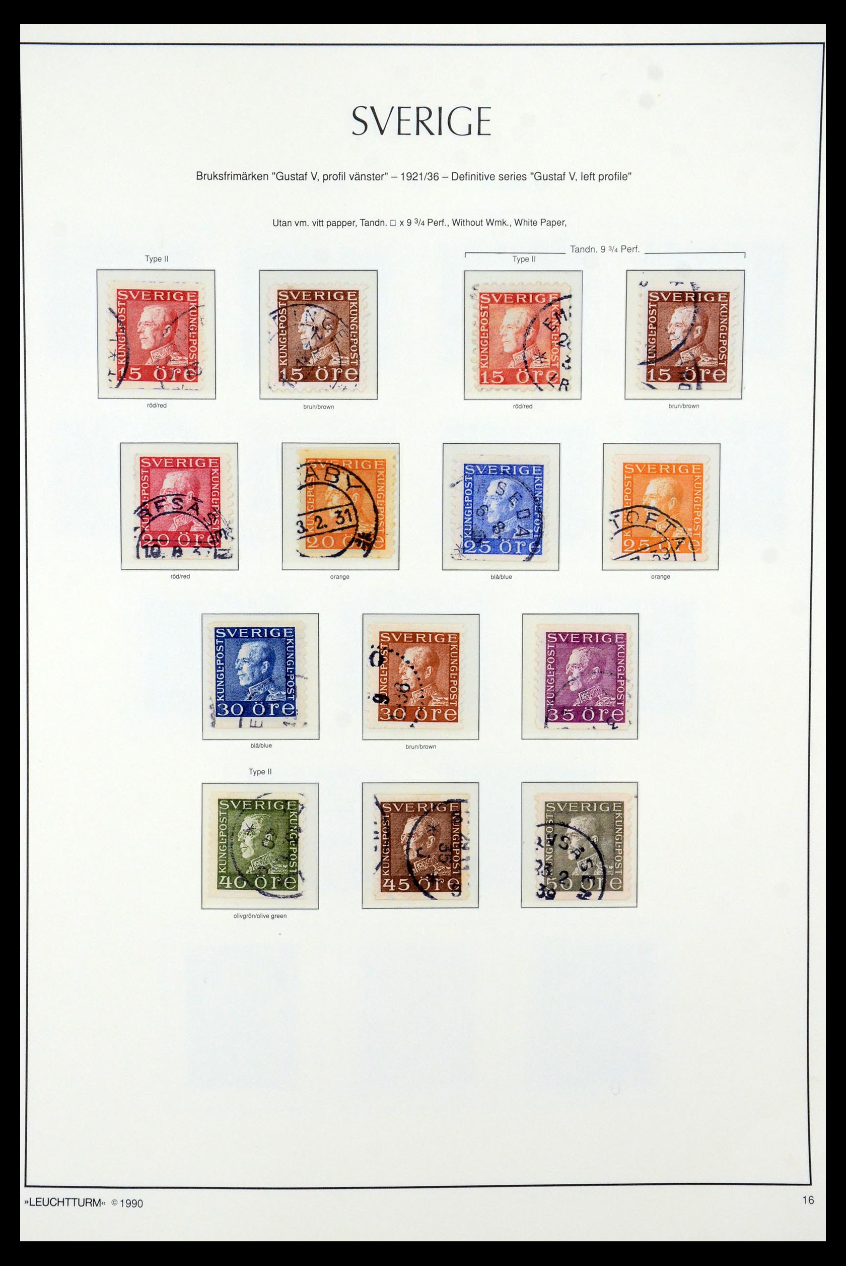 35415 017 - Stamp Collection 35415 Sweden 1855-1992.