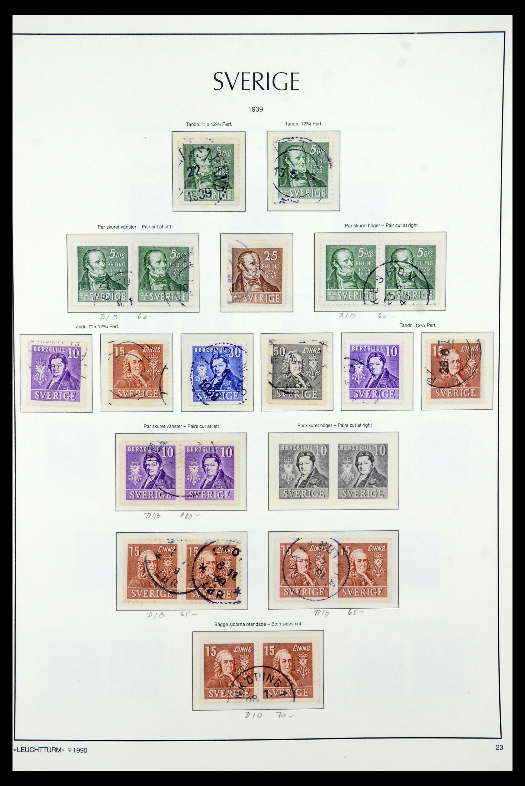 35415 025 - Postzegelverzameling 35415 Zweden 1855-1992.