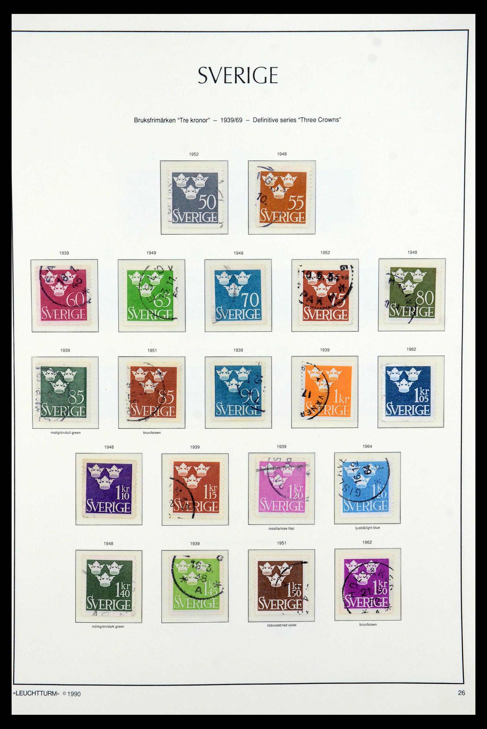 35415 028 - Postzegelverzameling 35415 Zweden 1855-1992.