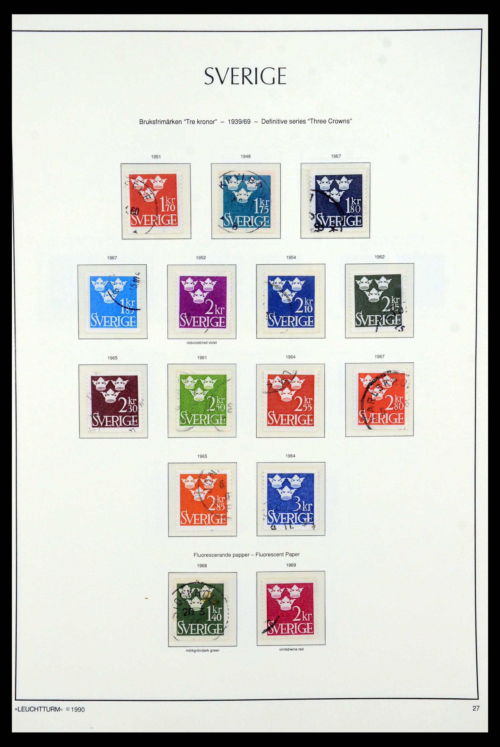 35415 029 - Postzegelverzameling 35415 Zweden 1855-1992.