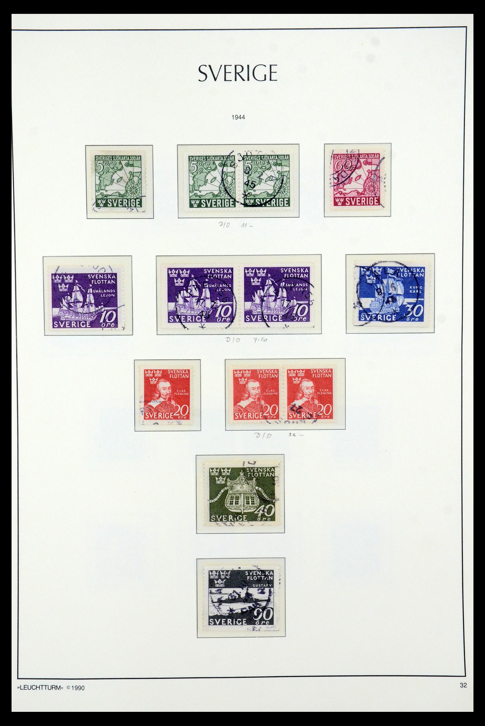 35415 034 - Postzegelverzameling 35415 Zweden 1855-1992.