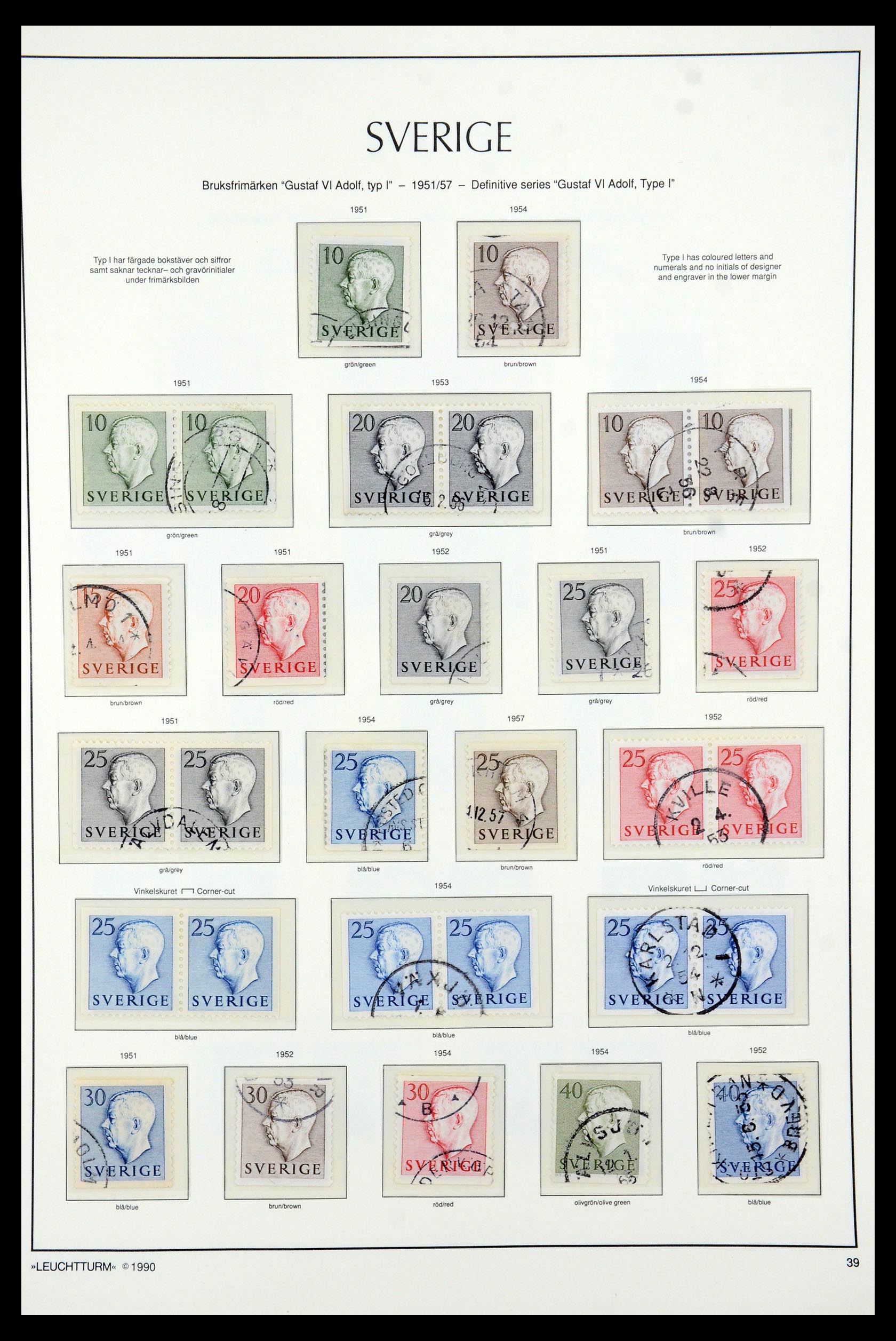 35415 041 - Stamp Collection 35415 Sweden 1855-1992.
