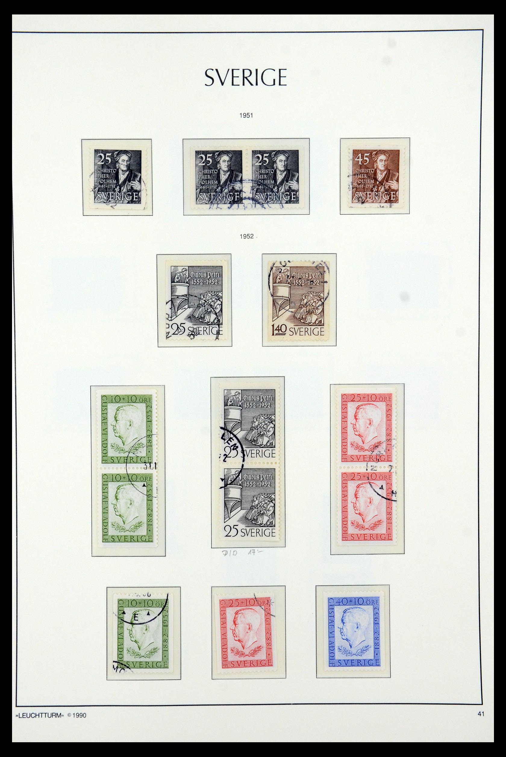 35415 043 - Postzegelverzameling 35415 Zweden 1855-1992.