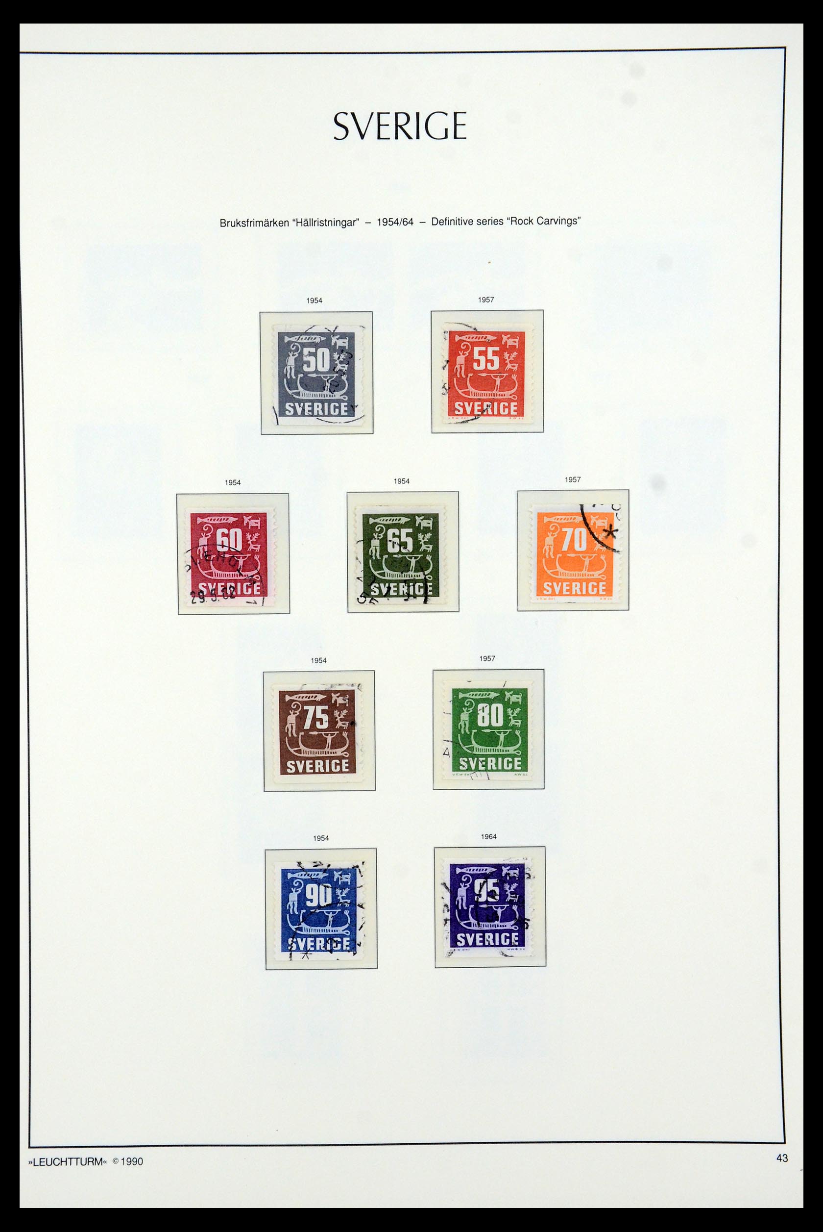35415 045 - Postzegelverzameling 35415 Zweden 1855-1992.