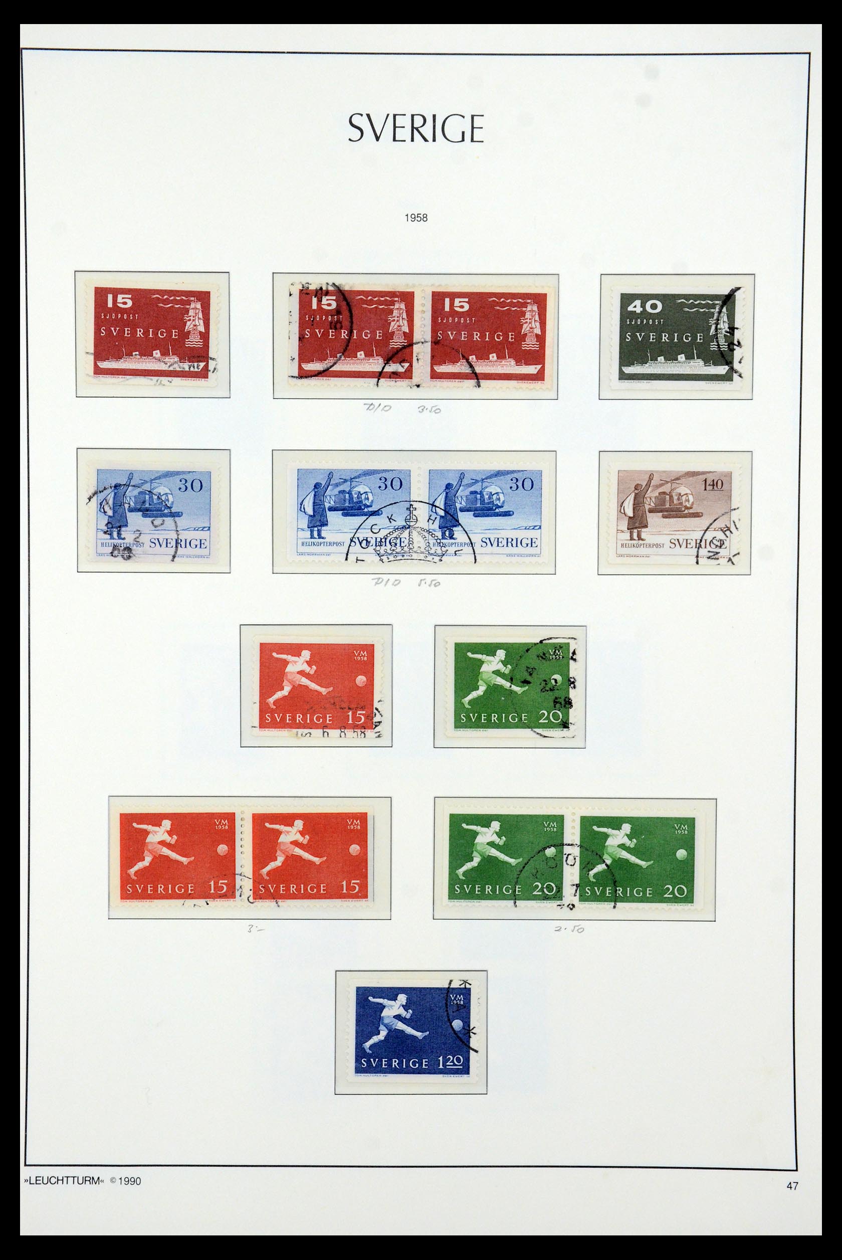 35415 049 - Postzegelverzameling 35415 Zweden 1855-1992.