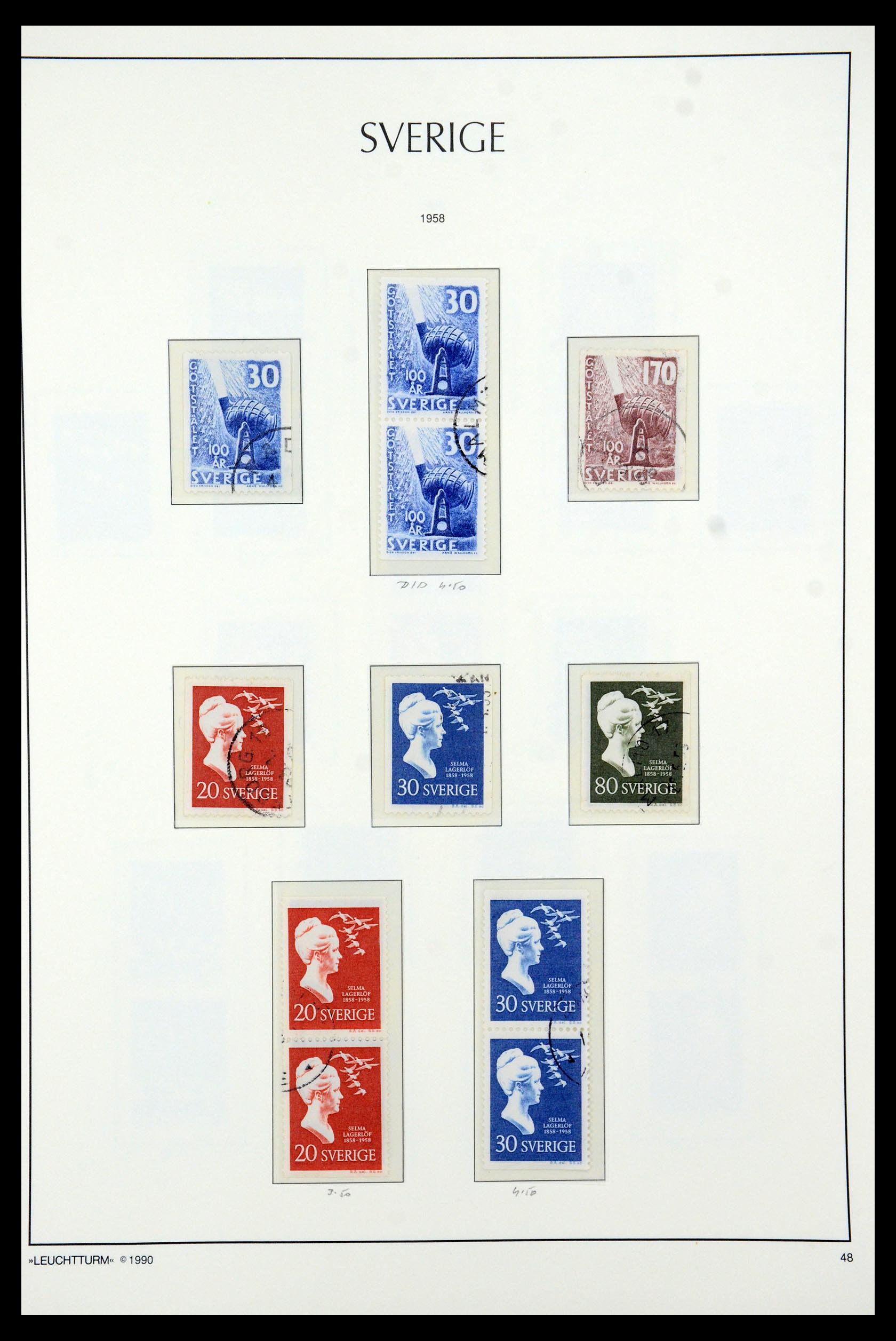 35415 050 - Postzegelverzameling 35415 Zweden 1855-1992.