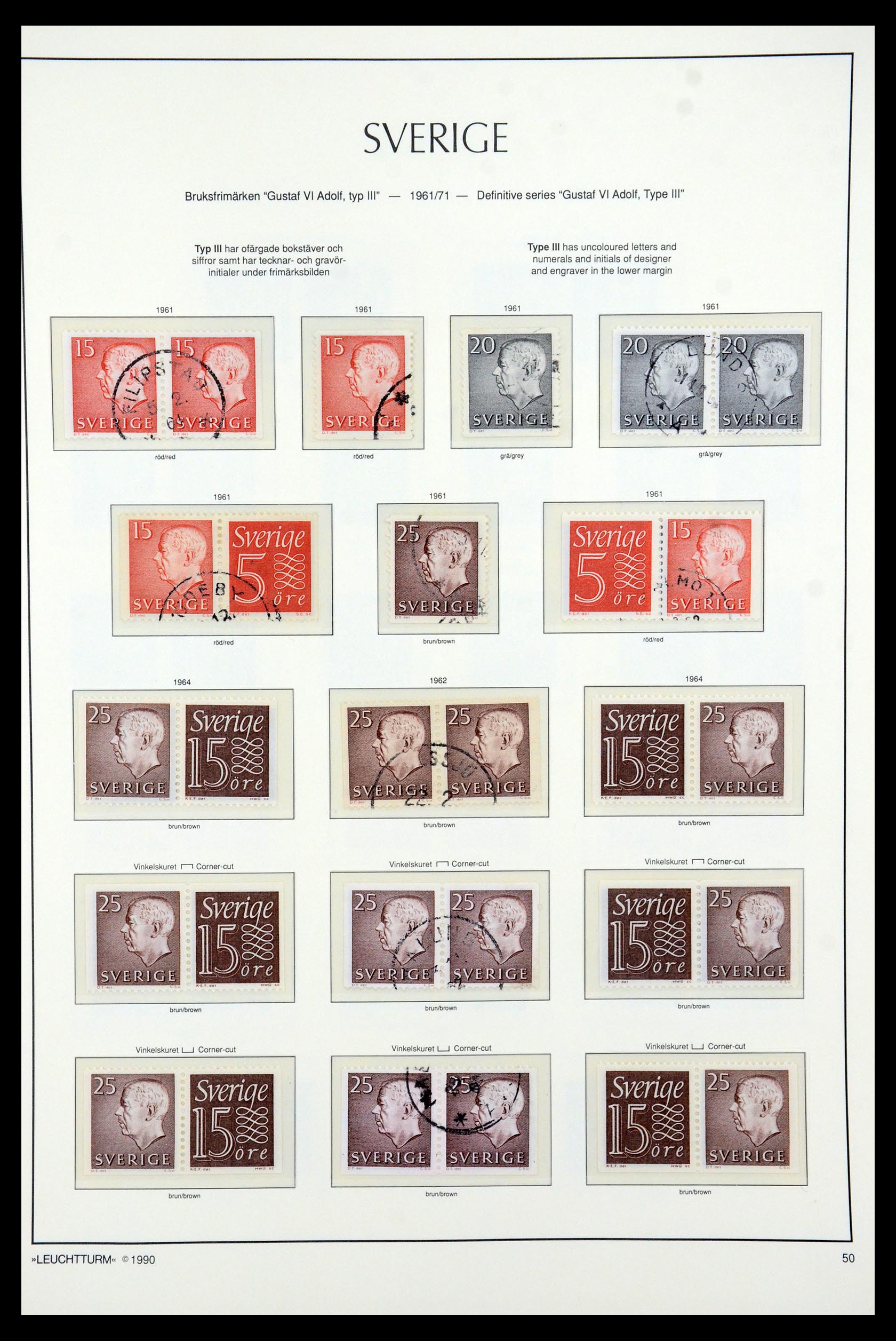 35415 052 - Postzegelverzameling 35415 Zweden 1855-1992.