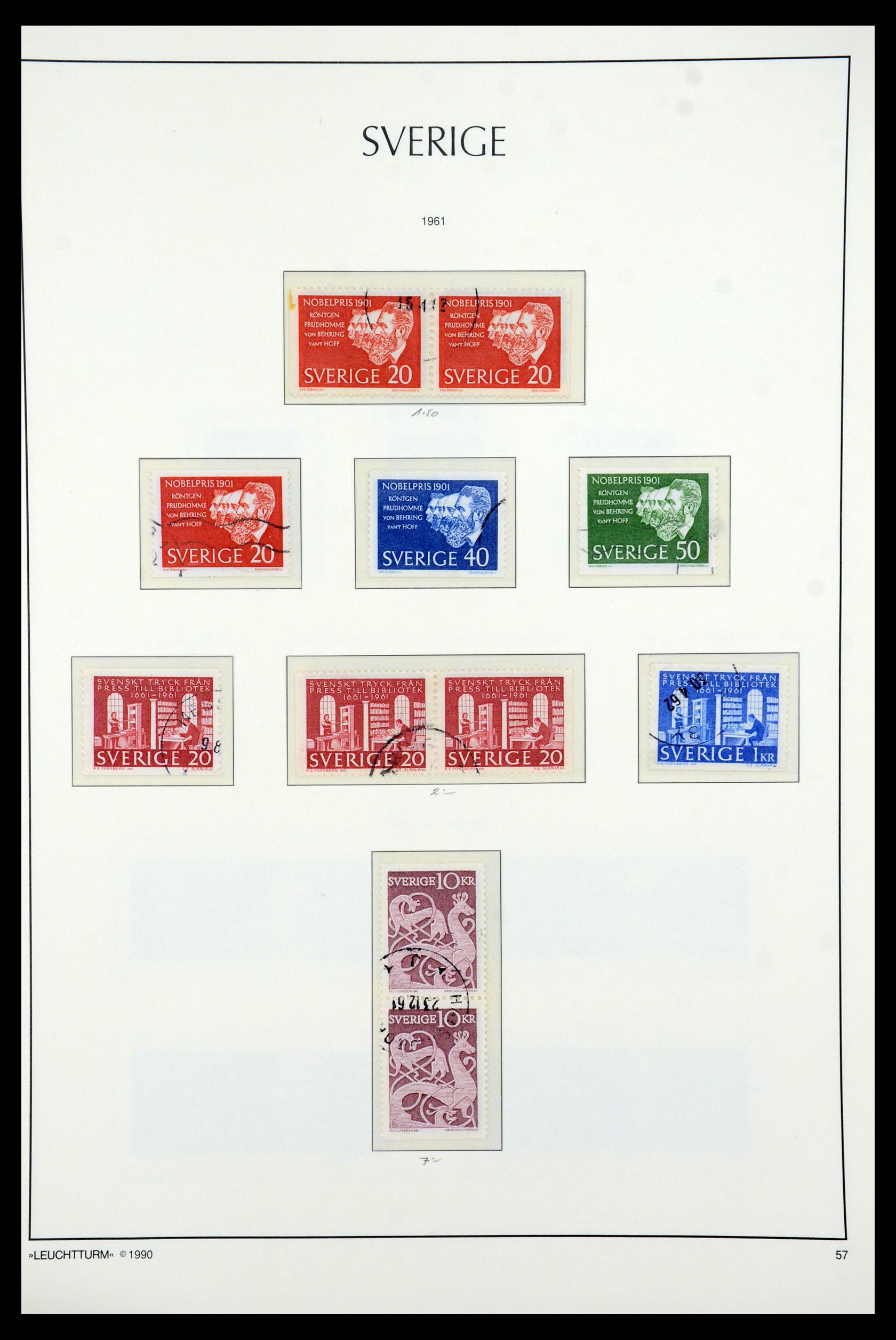 35415 059 - Postzegelverzameling 35415 Zweden 1855-1992.