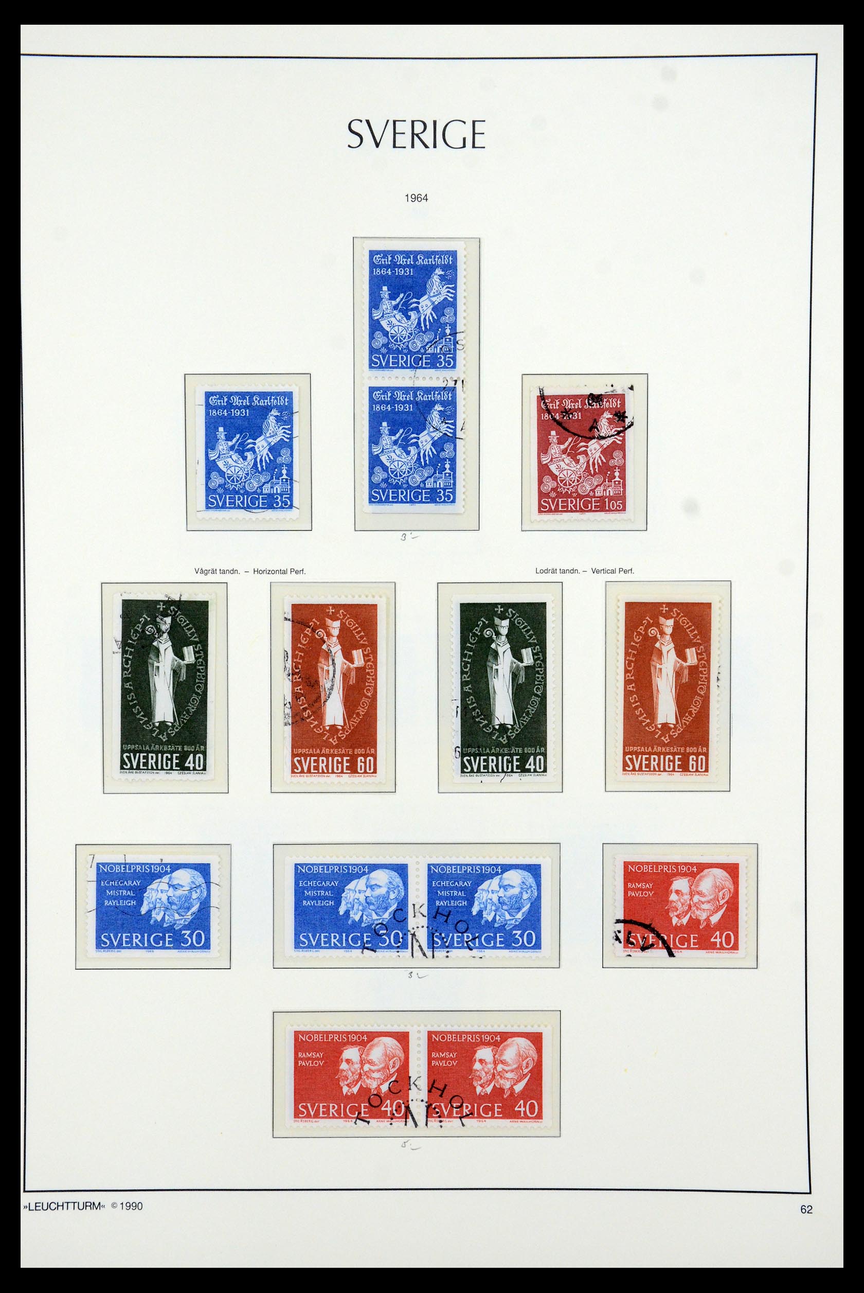 35415 064 - Postzegelverzameling 35415 Zweden 1855-1992.