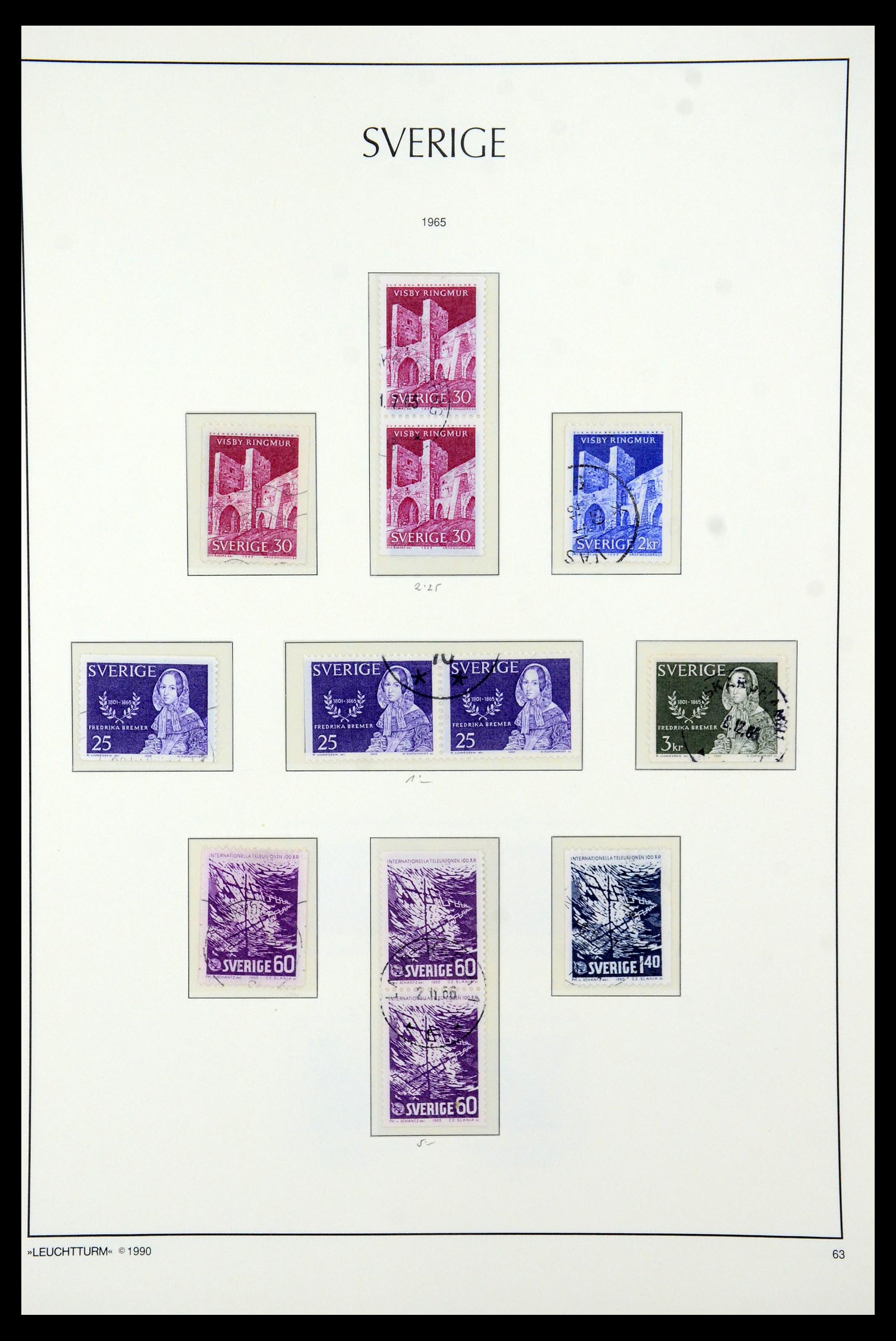 35415 065 - Postzegelverzameling 35415 Zweden 1855-1992.