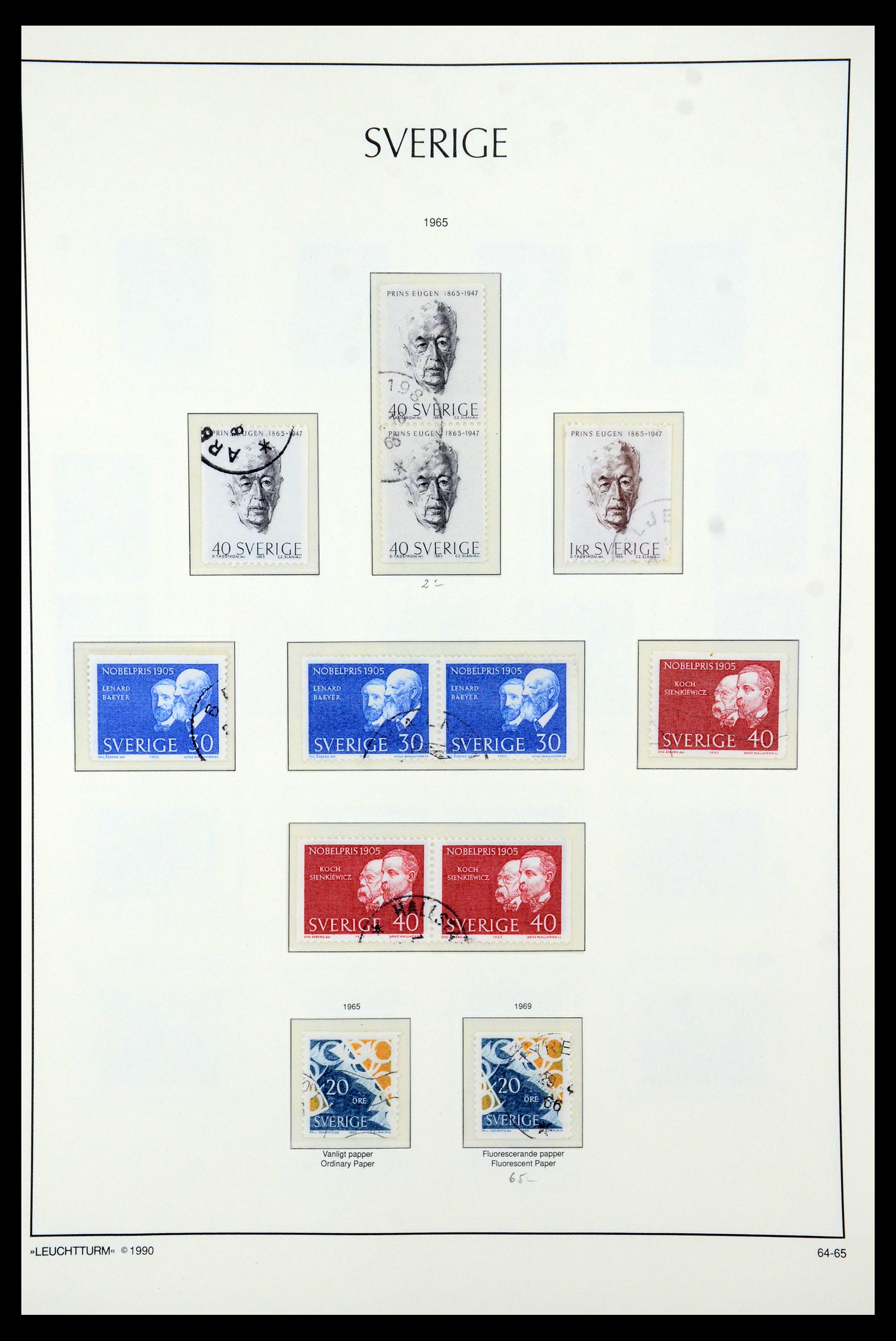 35415 066 - Postzegelverzameling 35415 Zweden 1855-1992.