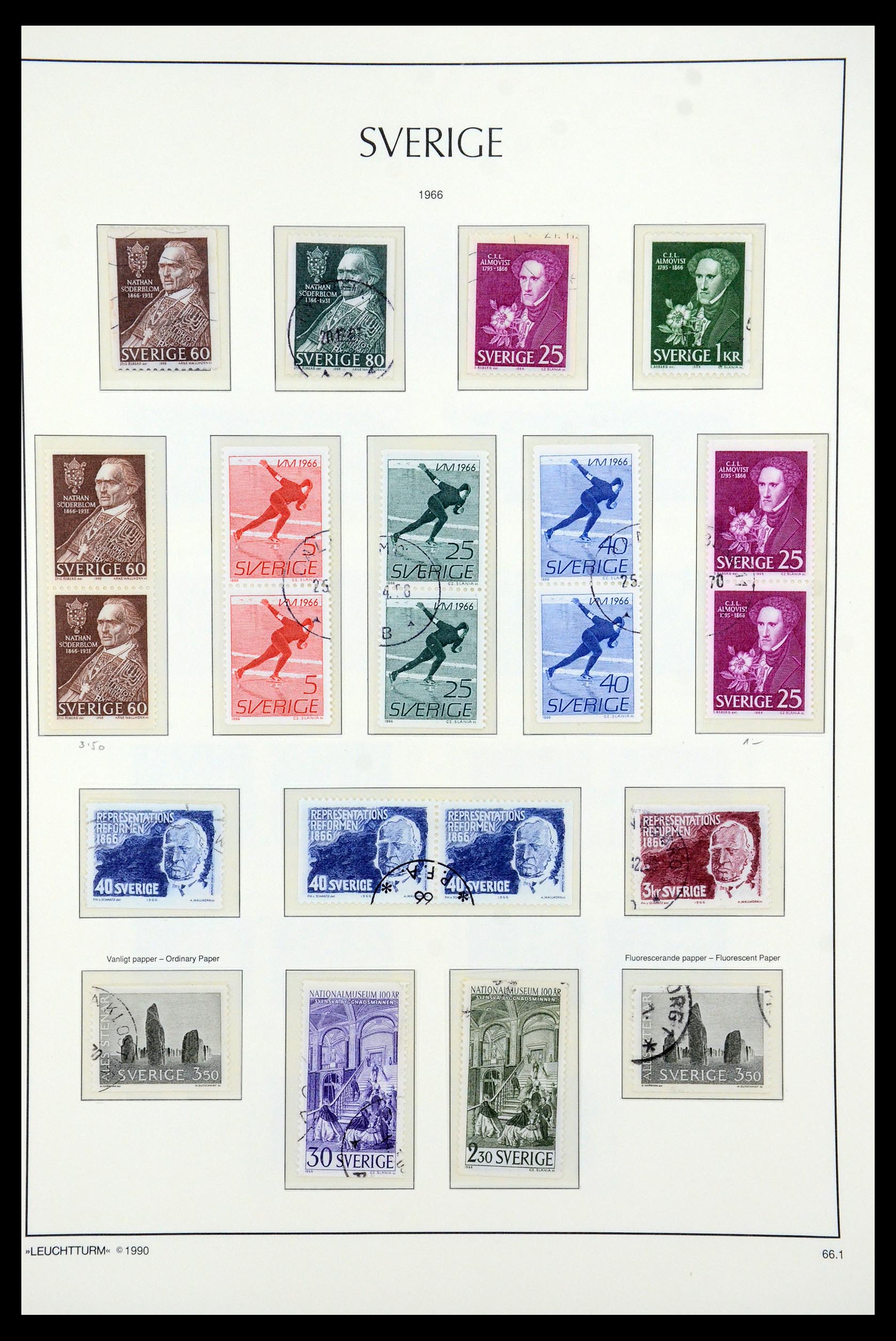 35415 067 - Postzegelverzameling 35415 Zweden 1855-1992.