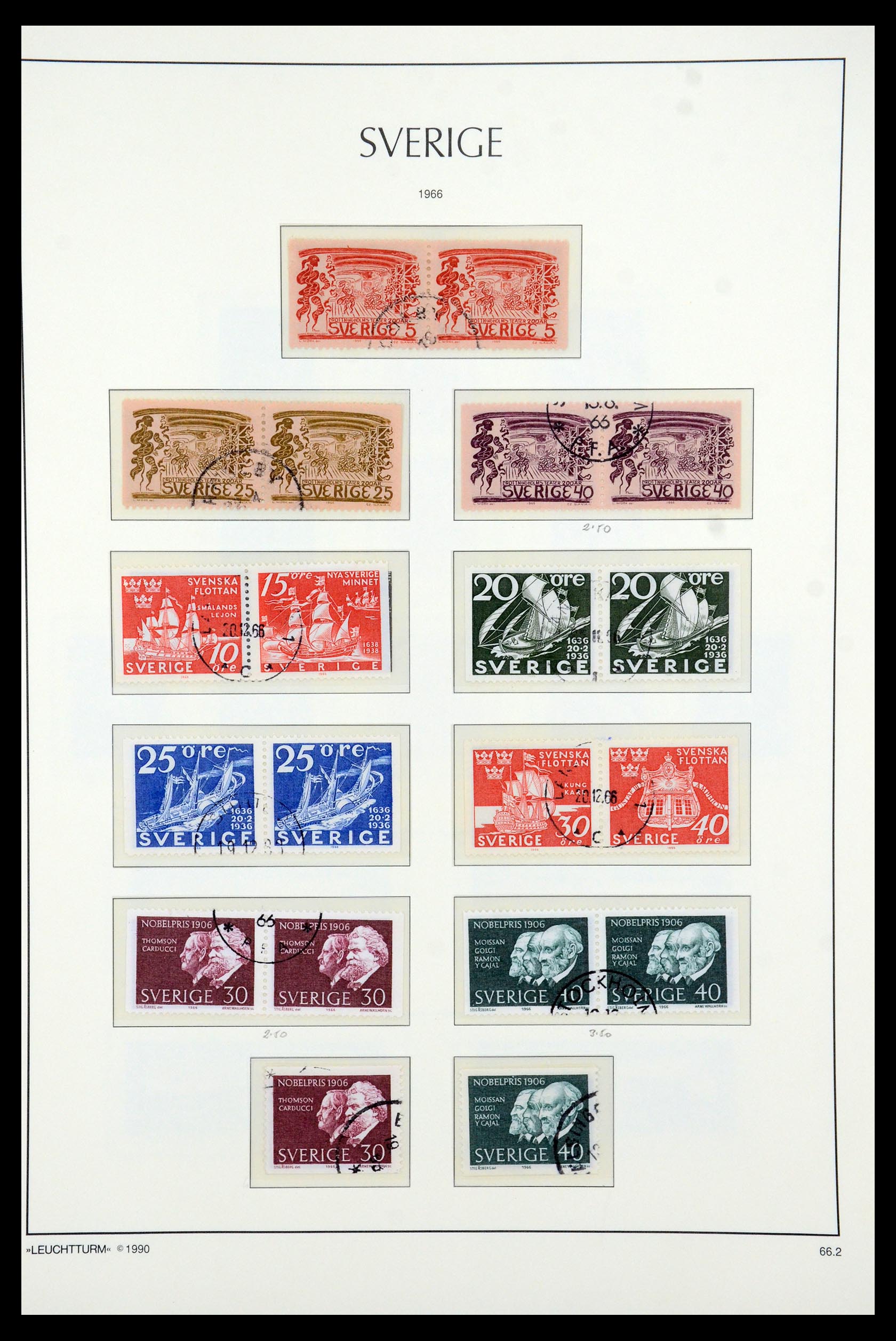 35415 068 - Postzegelverzameling 35415 Zweden 1855-1992.
