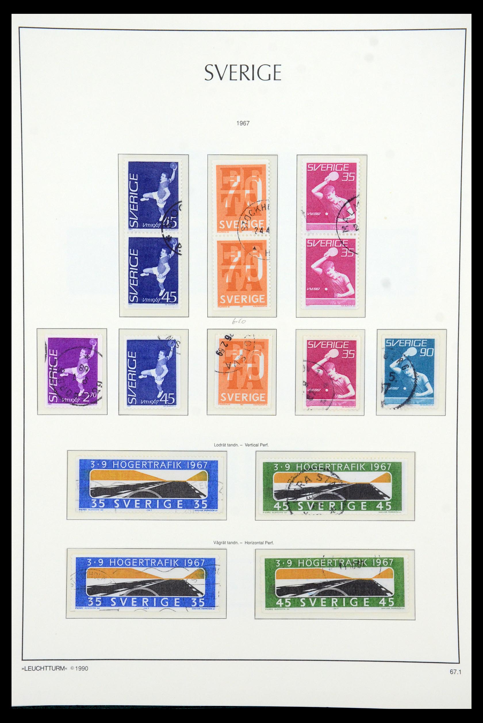 35415 069 - Postzegelverzameling 35415 Zweden 1855-1992.