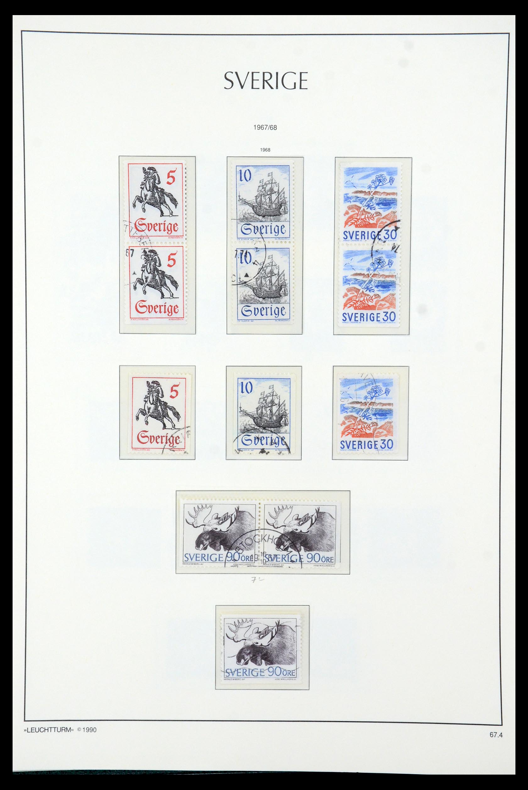 35415 072 - Postzegelverzameling 35415 Zweden 1855-1992.