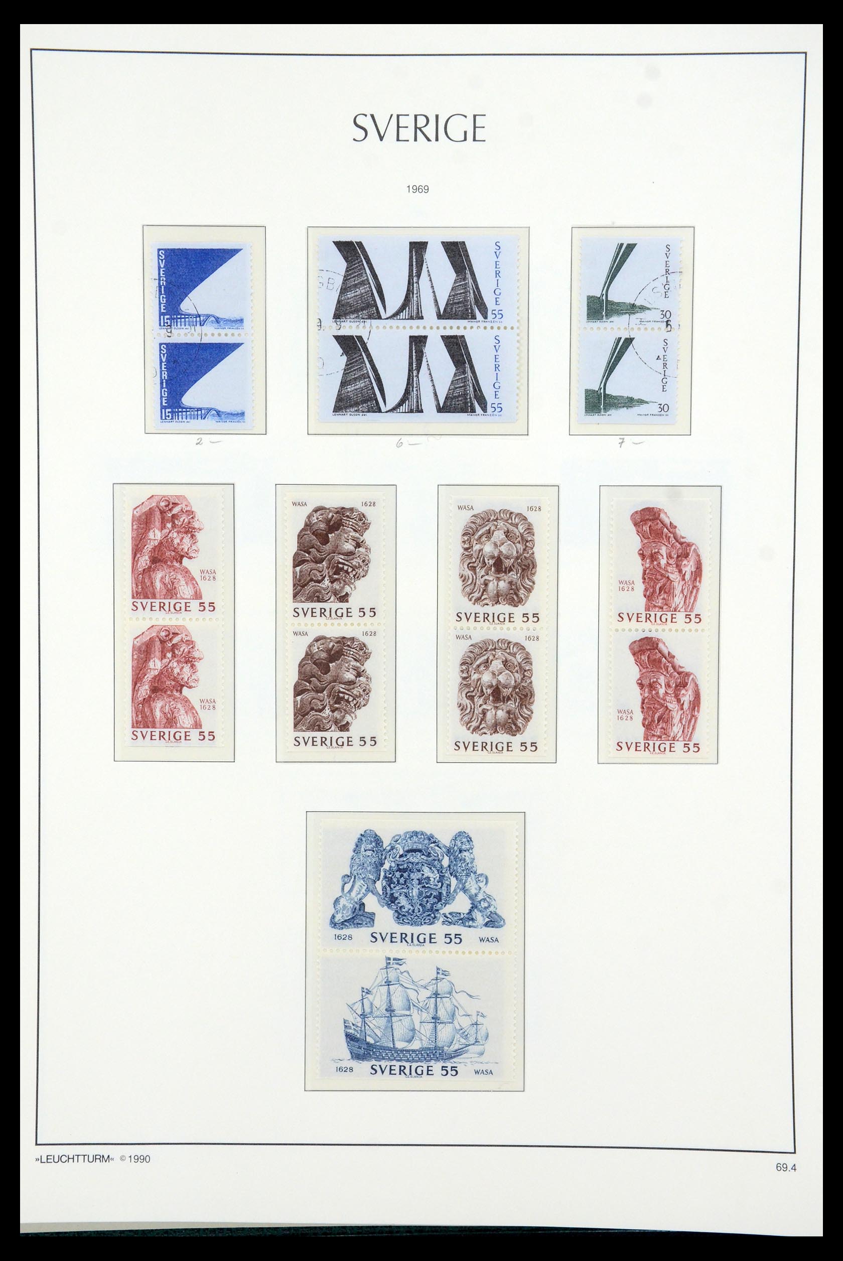 35415 079 - Postzegelverzameling 35415 Zweden 1855-1992.