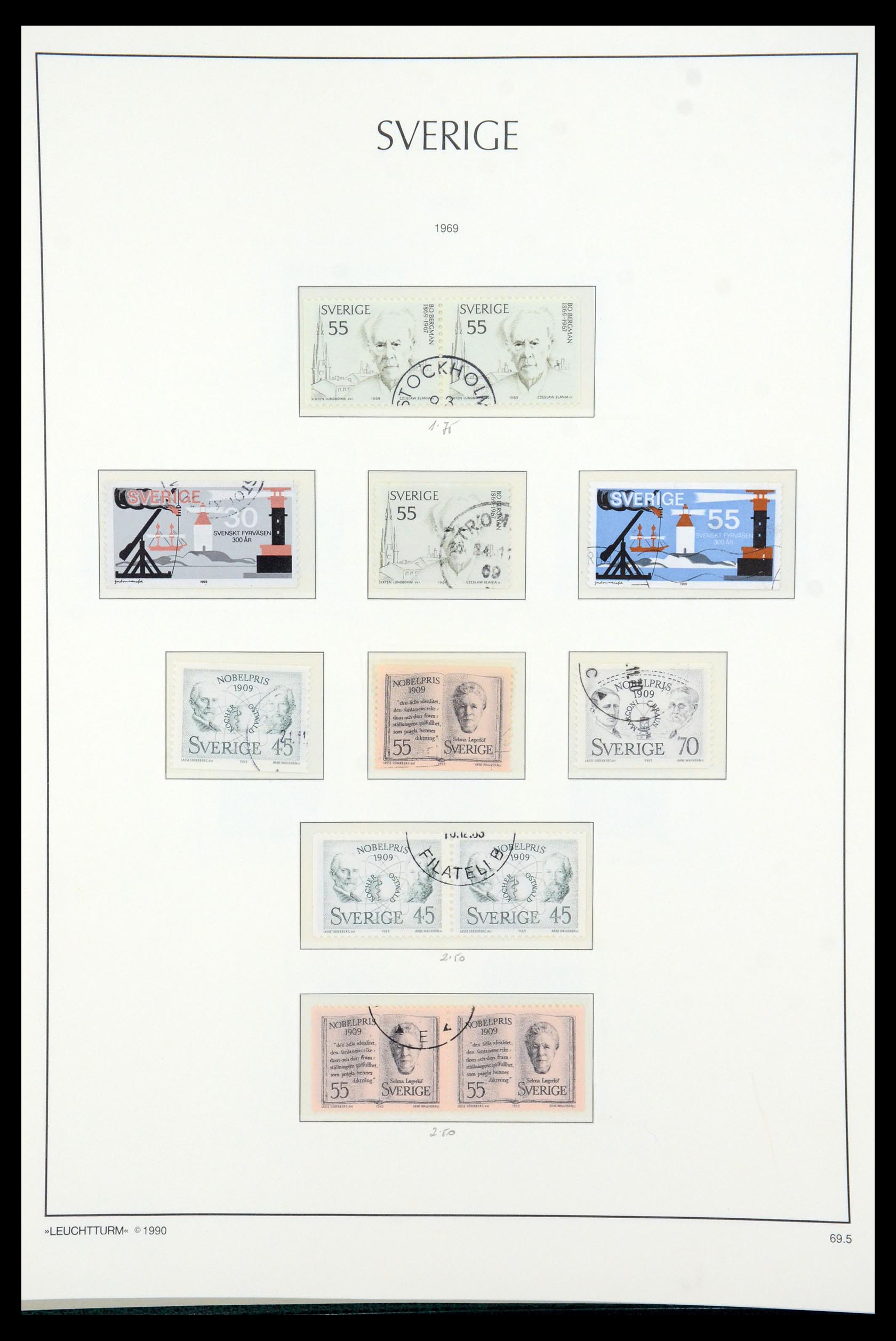 35415 080 - Postzegelverzameling 35415 Zweden 1855-1992.