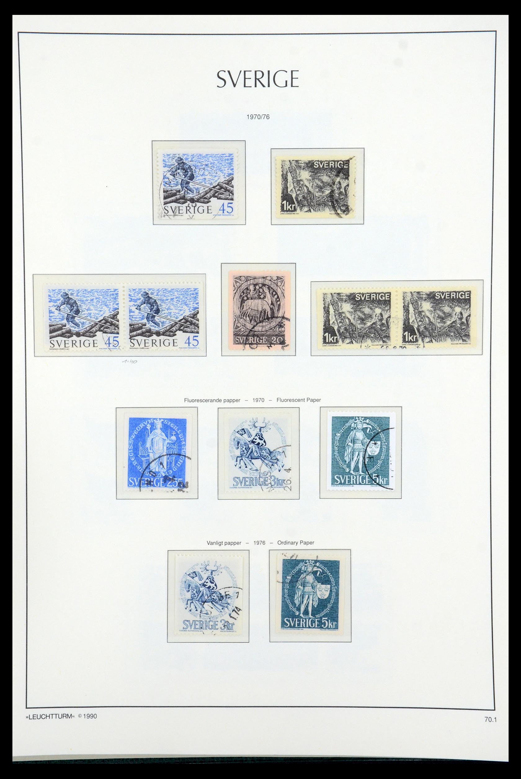 35415 081 - Postzegelverzameling 35415 Zweden 1855-1992.
