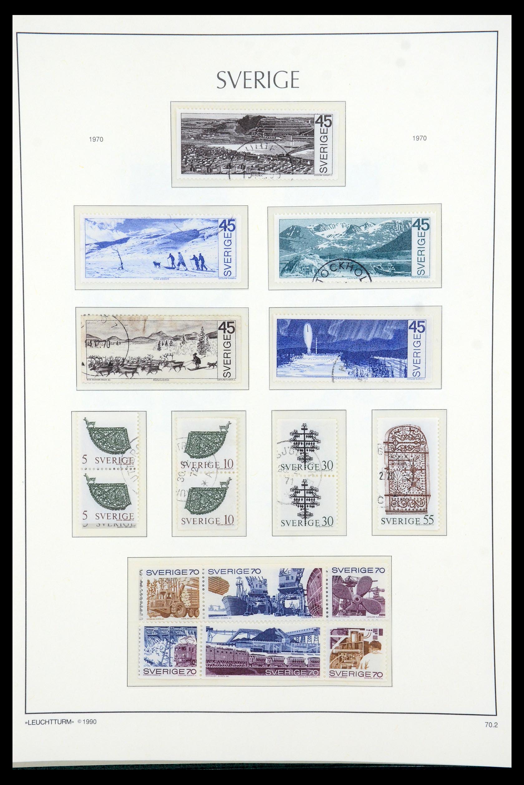 35415 082 - Postzegelverzameling 35415 Zweden 1855-1992.