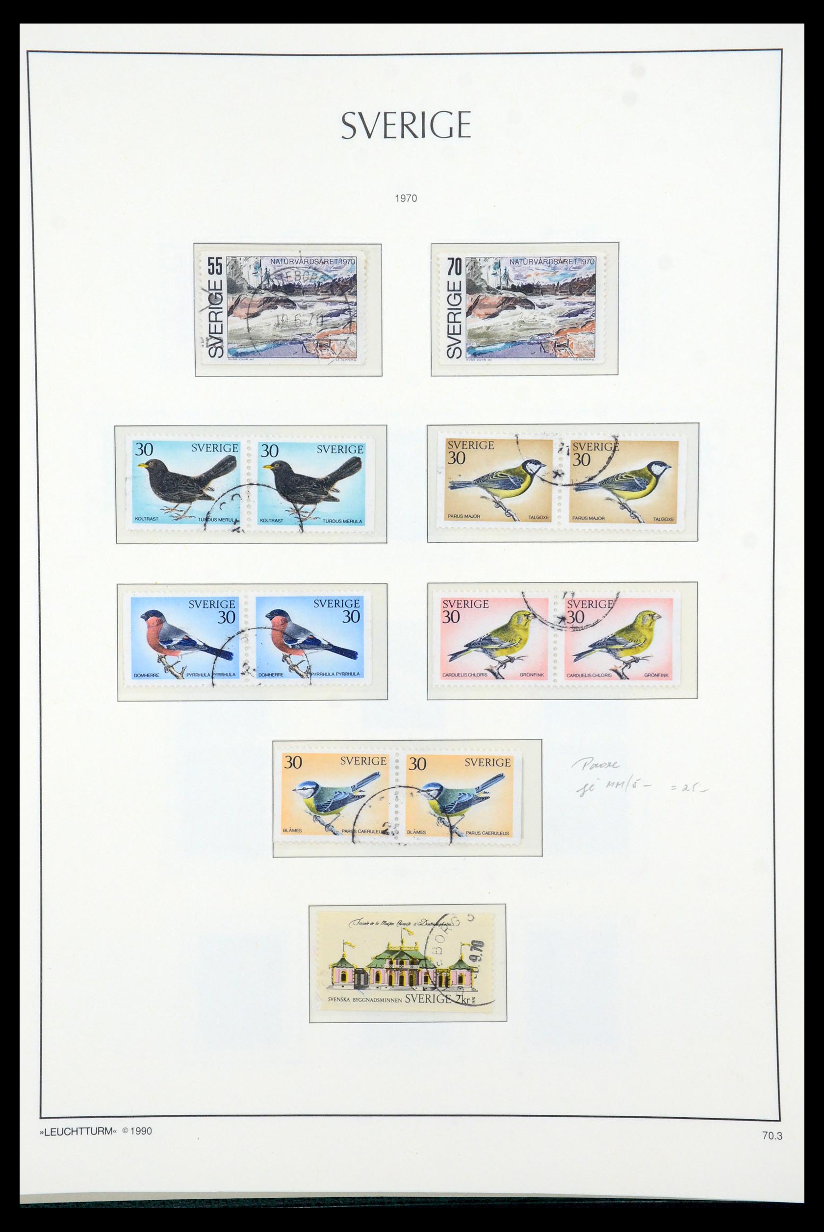 35415 083 - Postzegelverzameling 35415 Zweden 1855-1992.