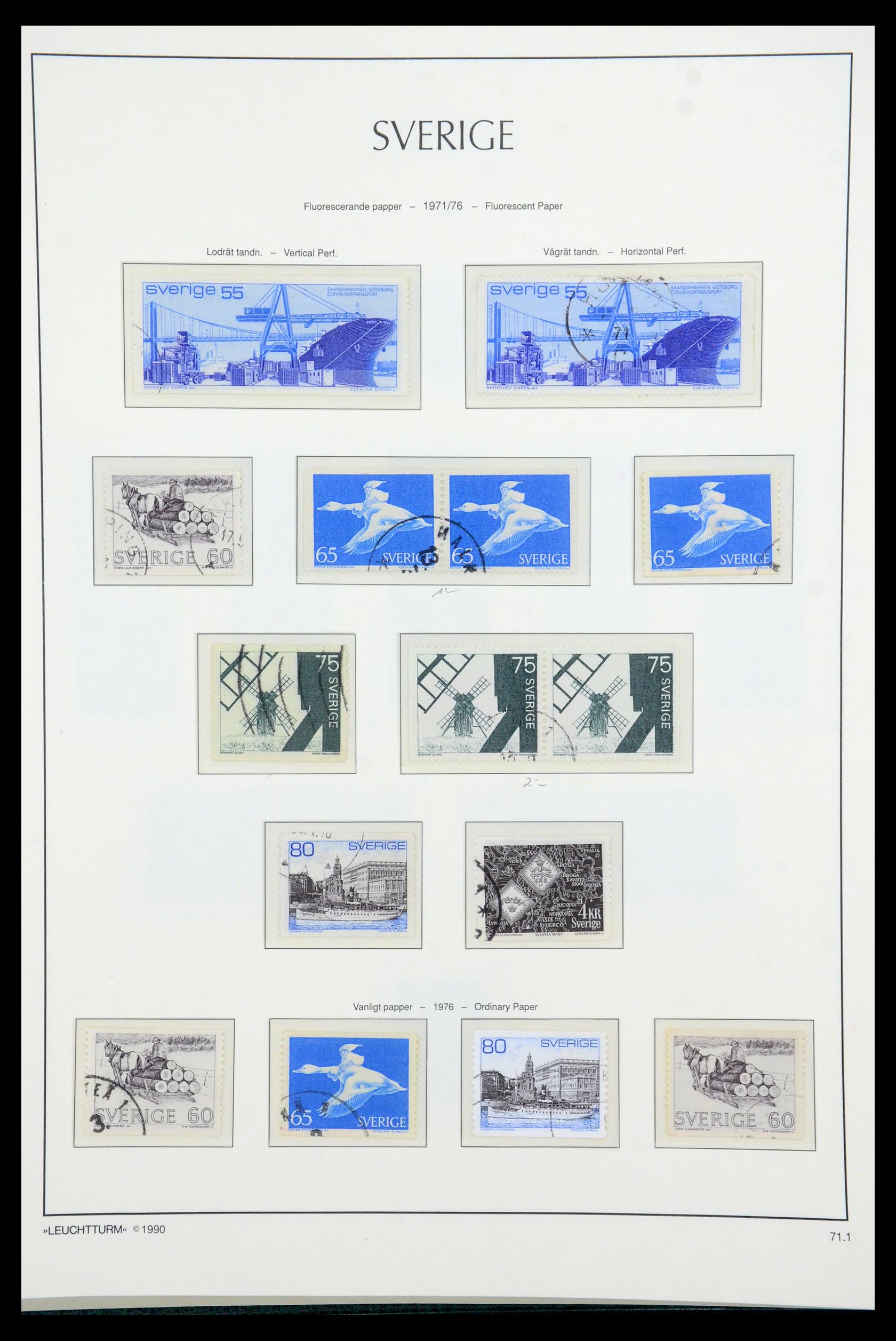 35415 085 - Postzegelverzameling 35415 Zweden 1855-1992.