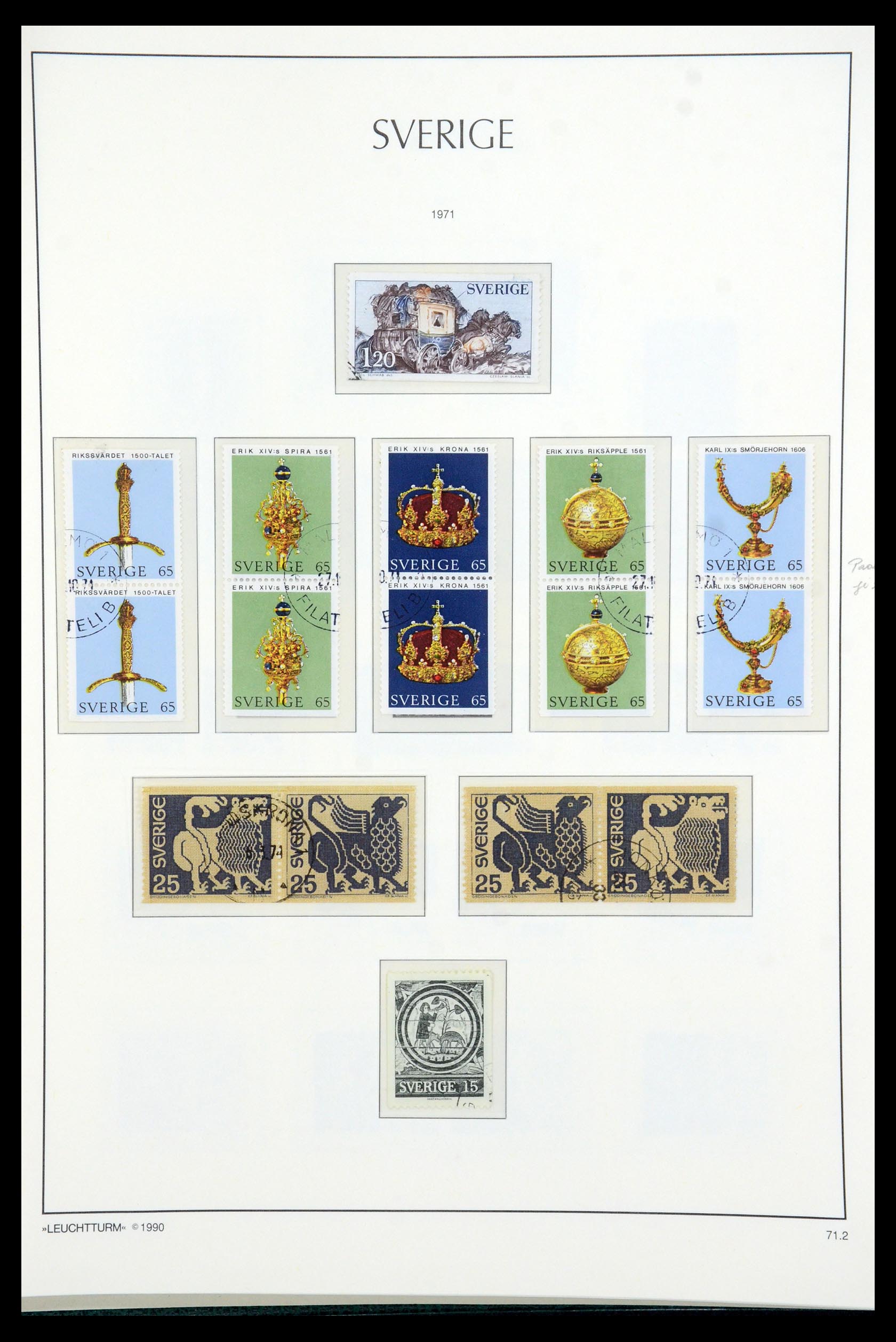 35415 086 - Postzegelverzameling 35415 Zweden 1855-1992.