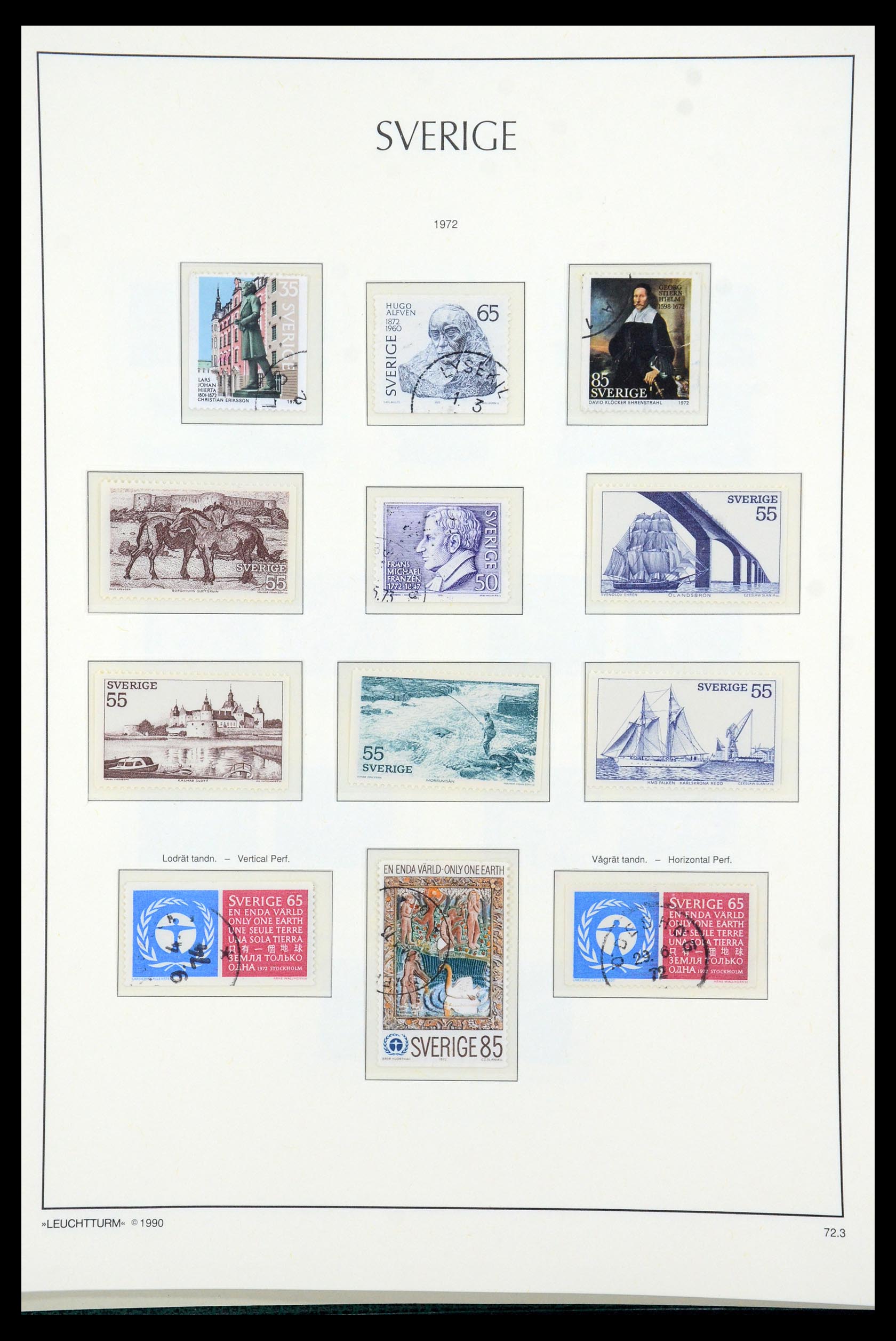 35415 091 - Postzegelverzameling 35415 Zweden 1855-1992.
