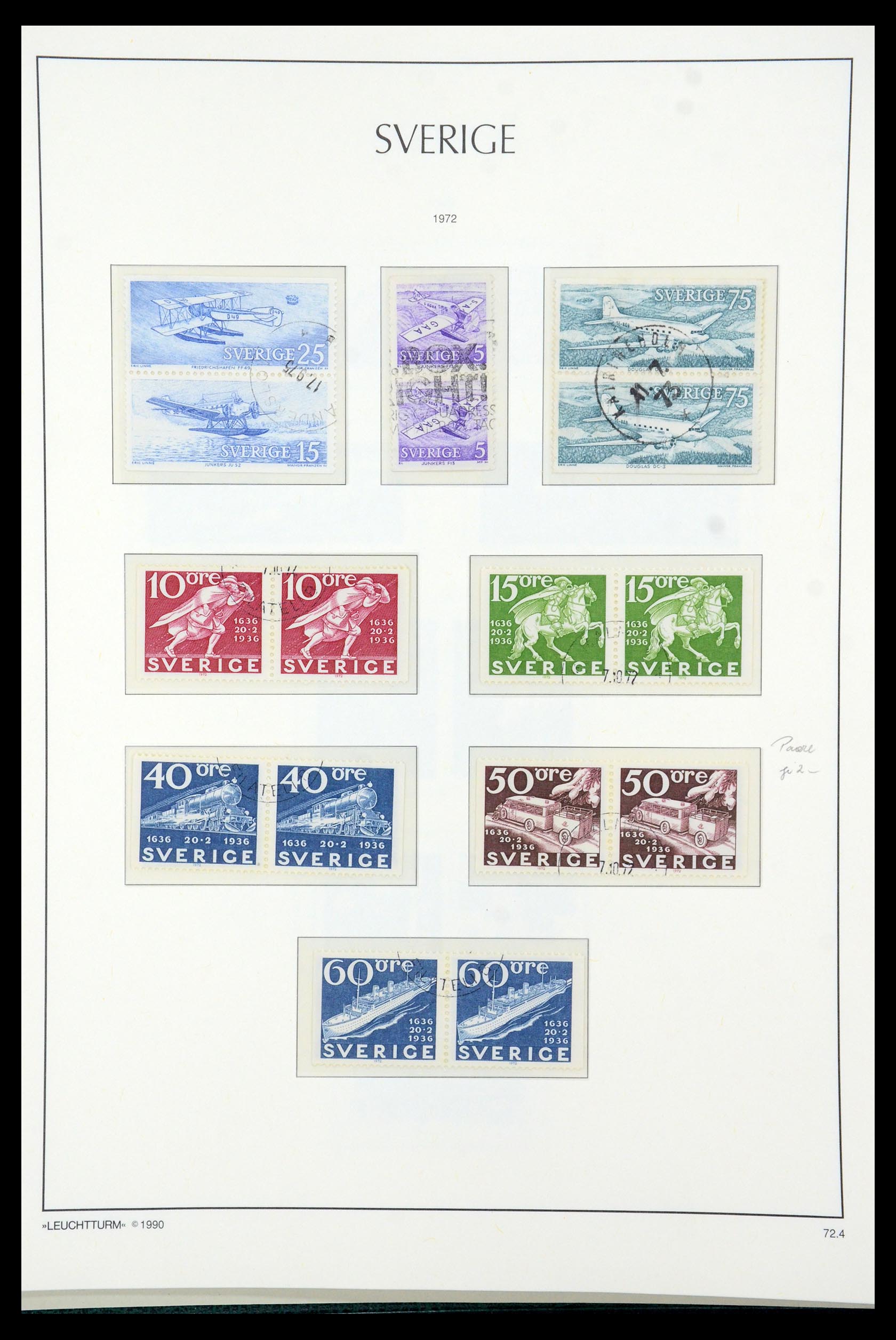 35415 092 - Postzegelverzameling 35415 Zweden 1855-1992.