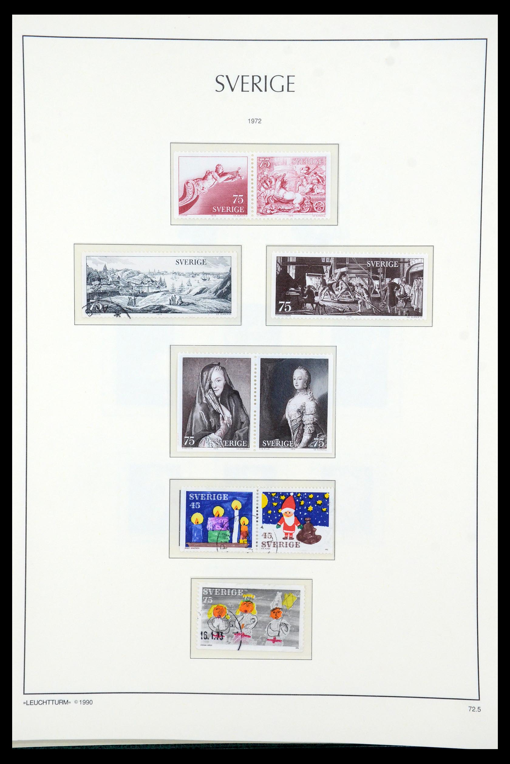 35415 093 - Postzegelverzameling 35415 Zweden 1855-1992.