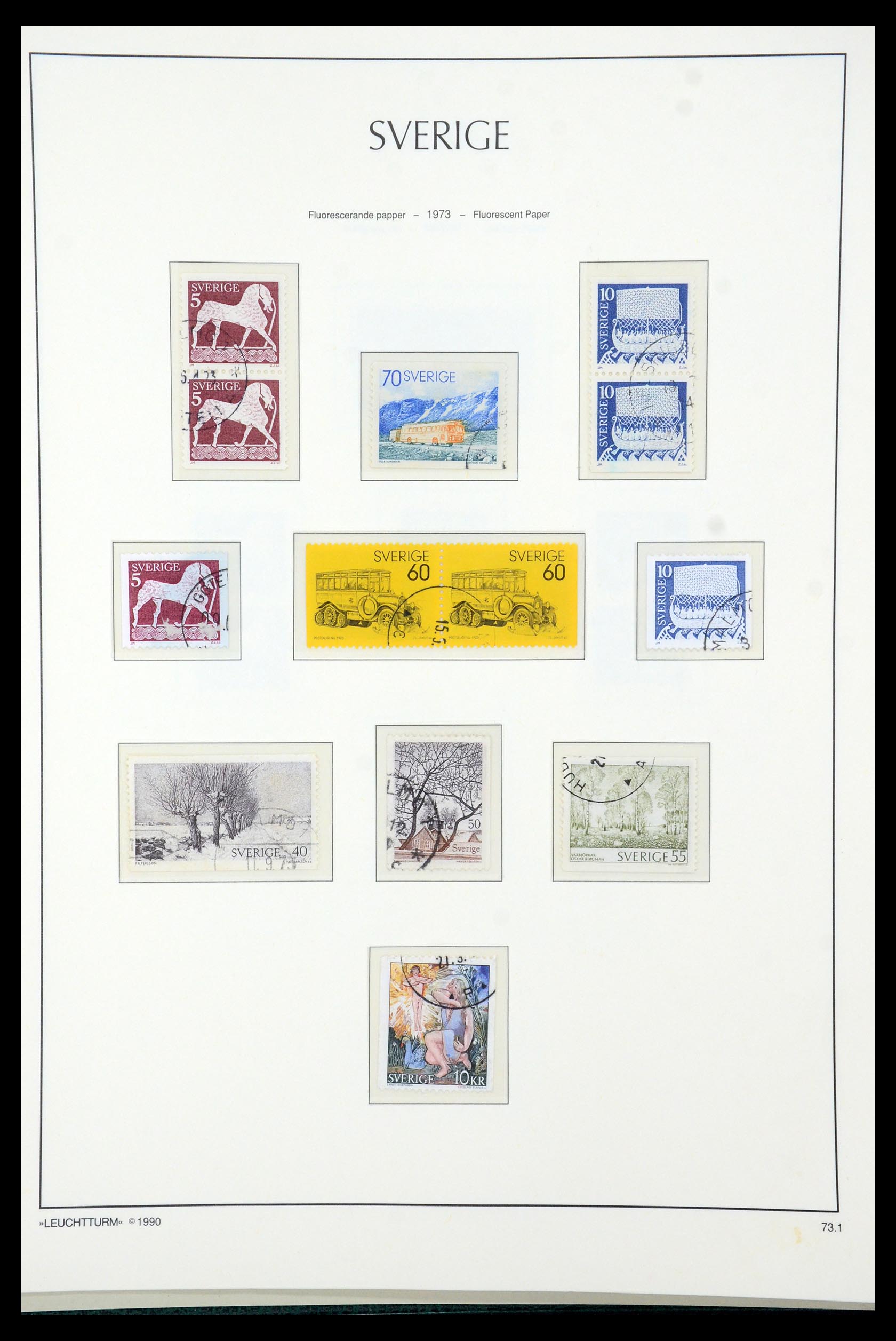 35415 095 - Postzegelverzameling 35415 Zweden 1855-1992.