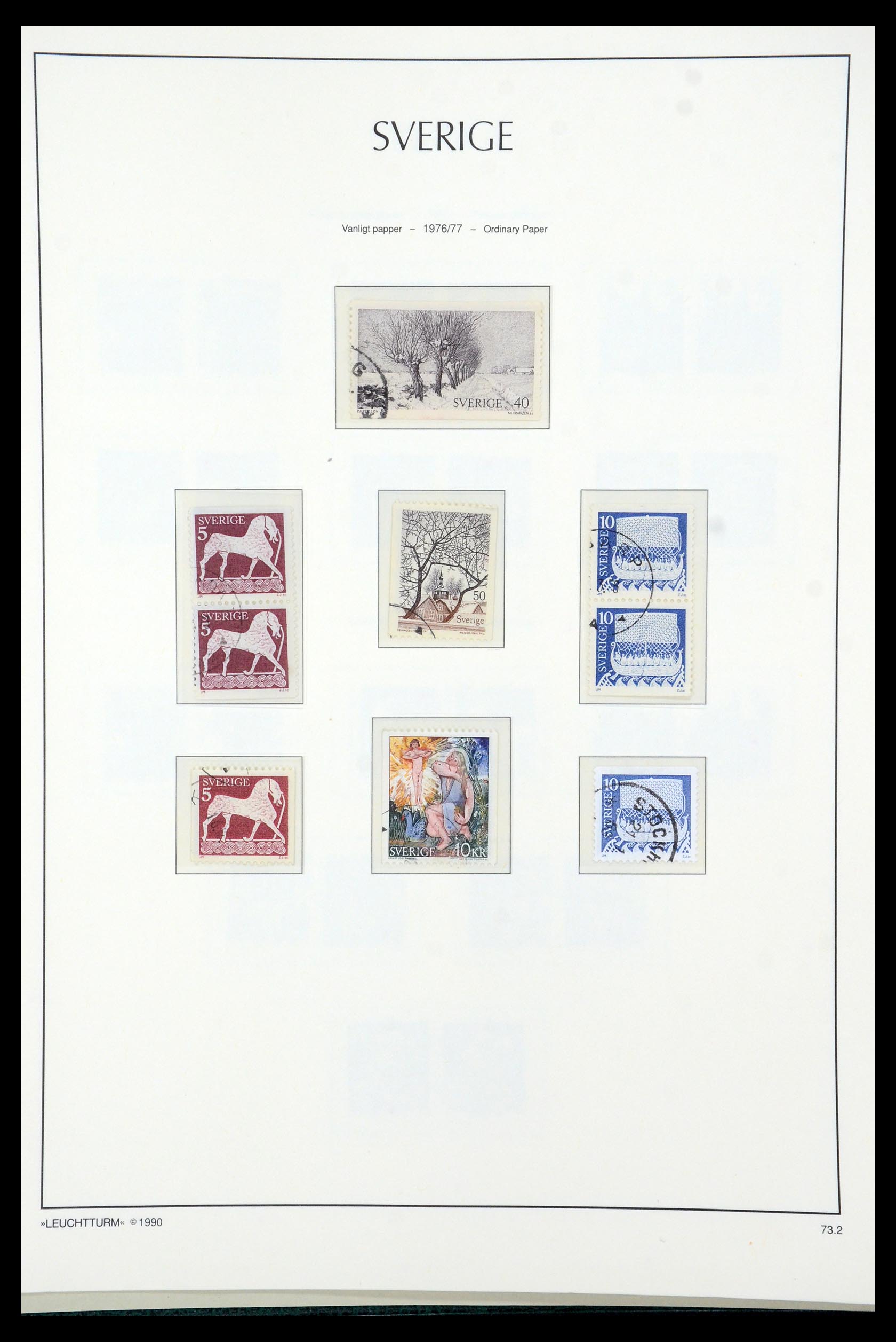 35415 096 - Postzegelverzameling 35415 Zweden 1855-1992.