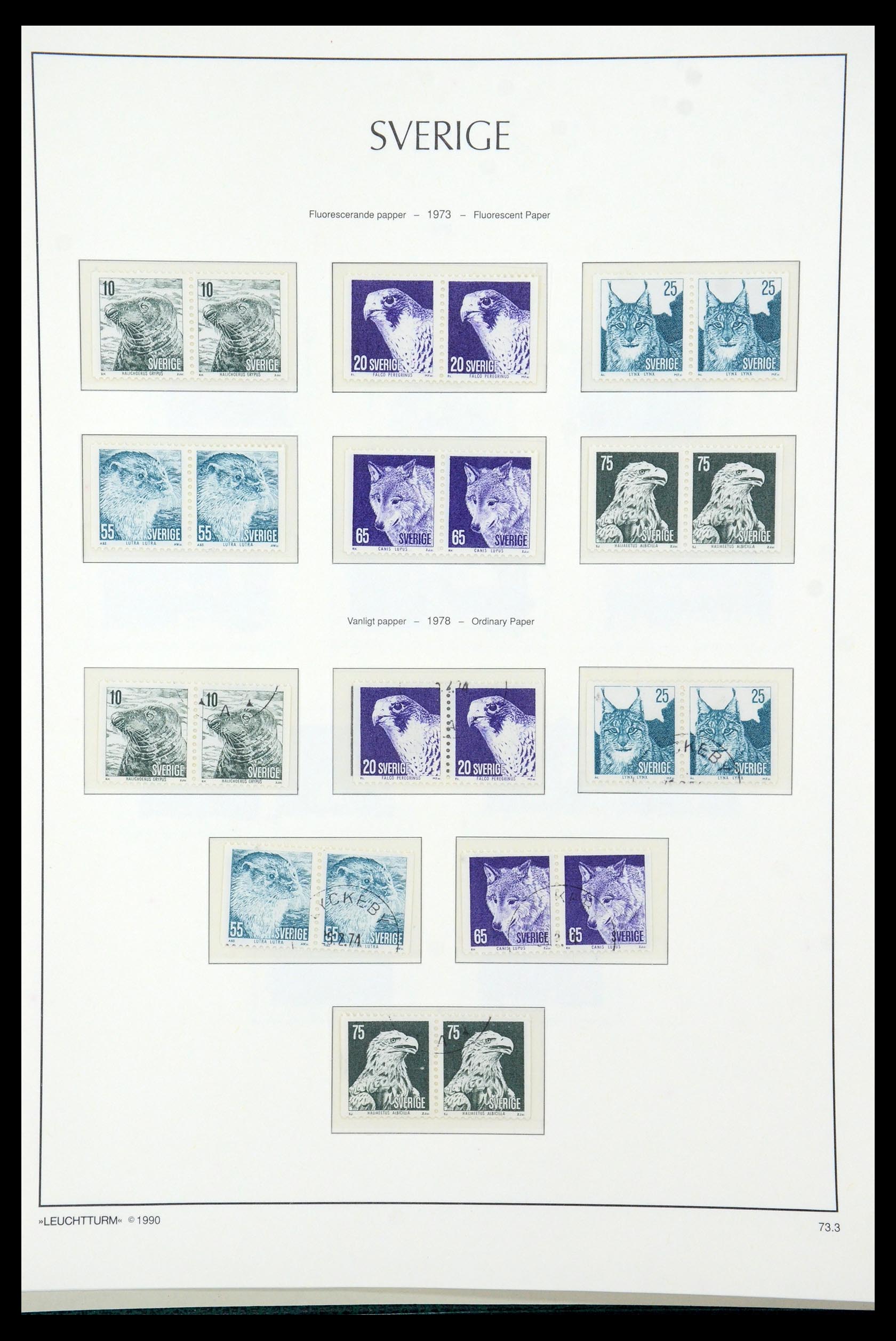 35415 097 - Postzegelverzameling 35415 Zweden 1855-1992.