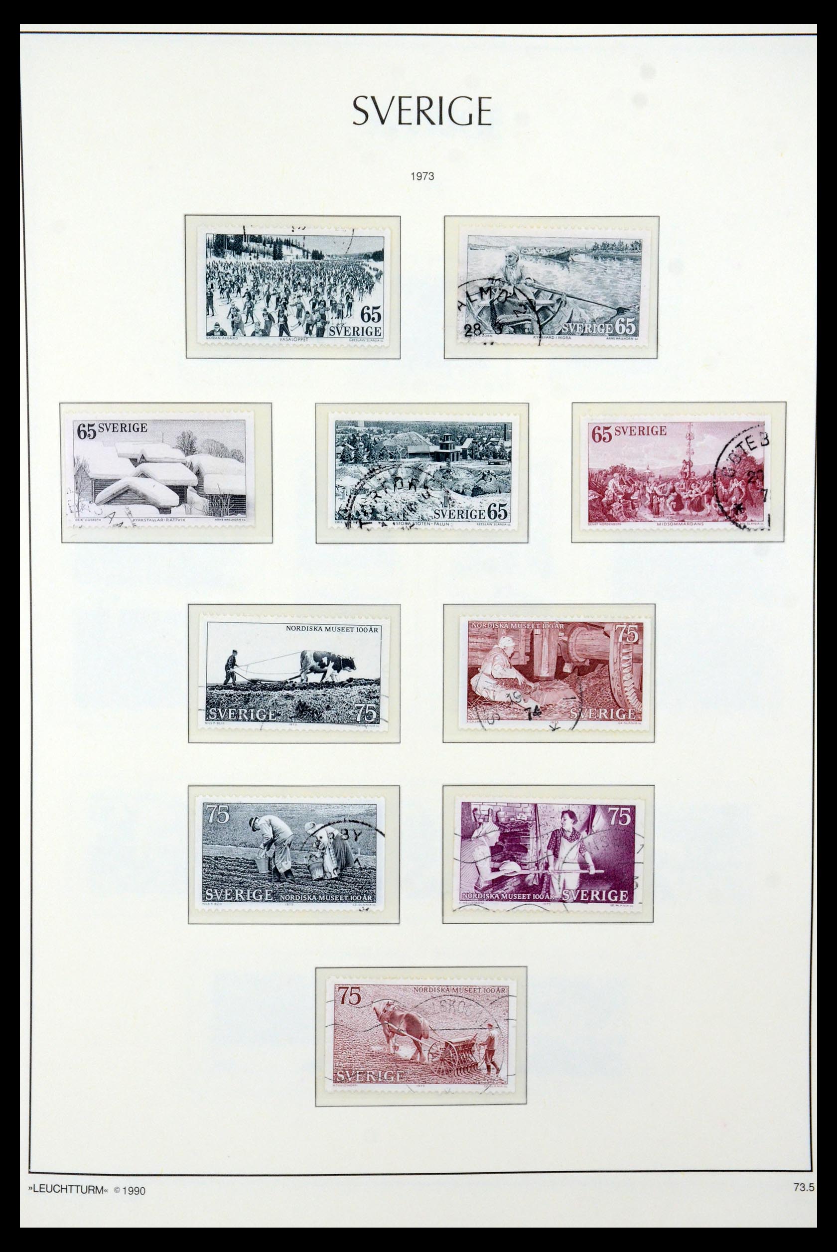 35415 099 - Postzegelverzameling 35415 Zweden 1855-1992.