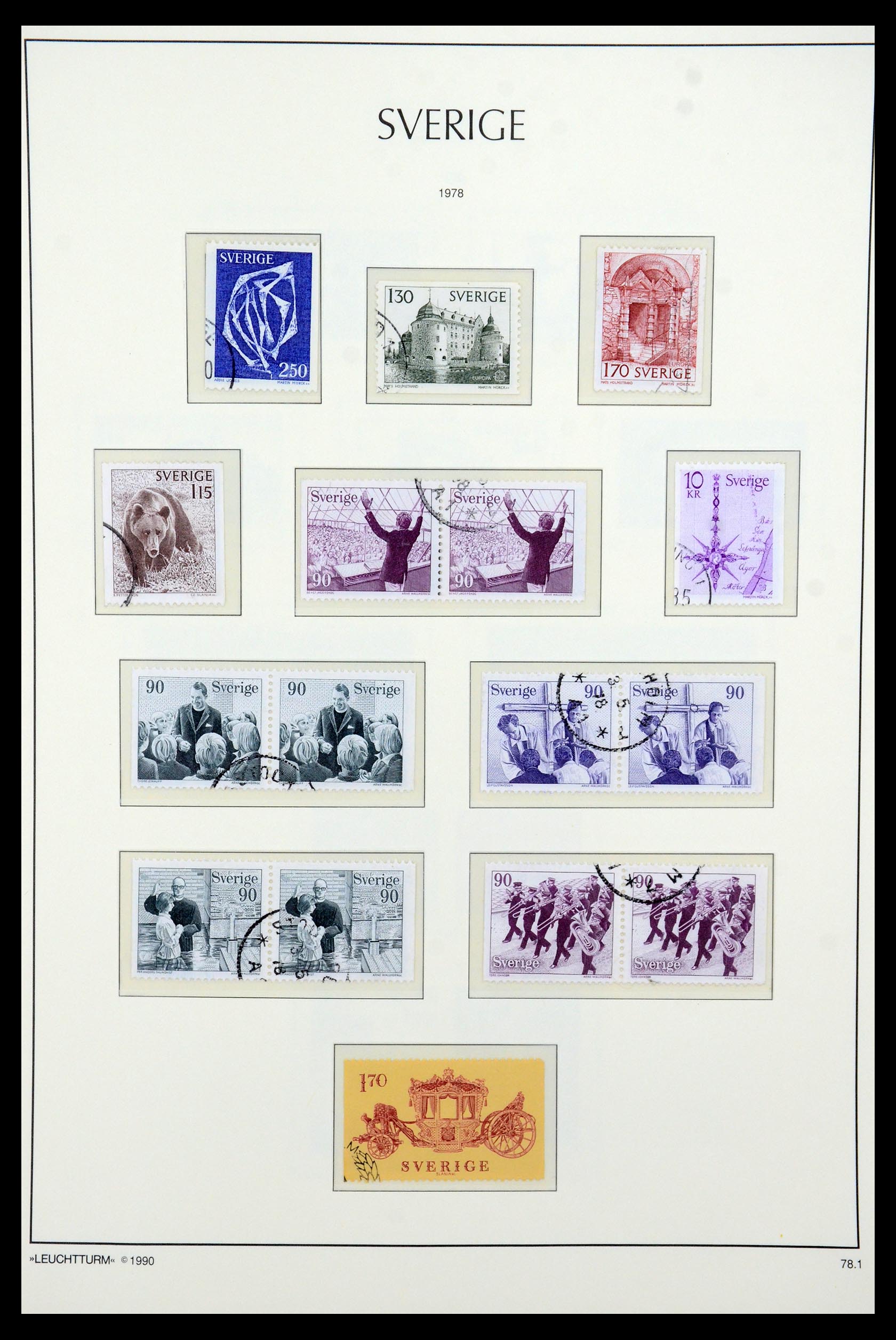 35415 122 - Postzegelverzameling 35415 Zweden 1855-1992.