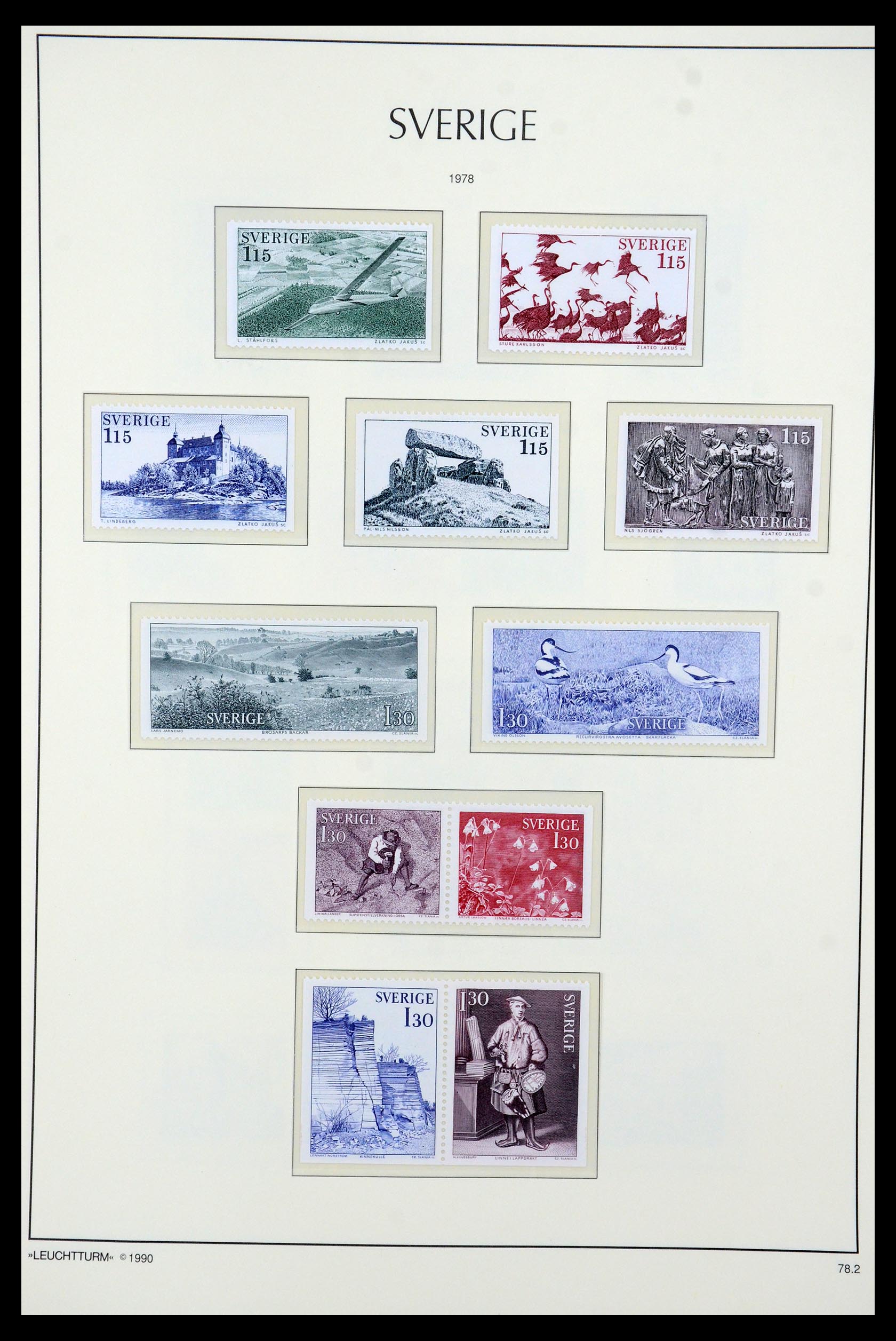 35415 123 - Postzegelverzameling 35415 Zweden 1855-1992.