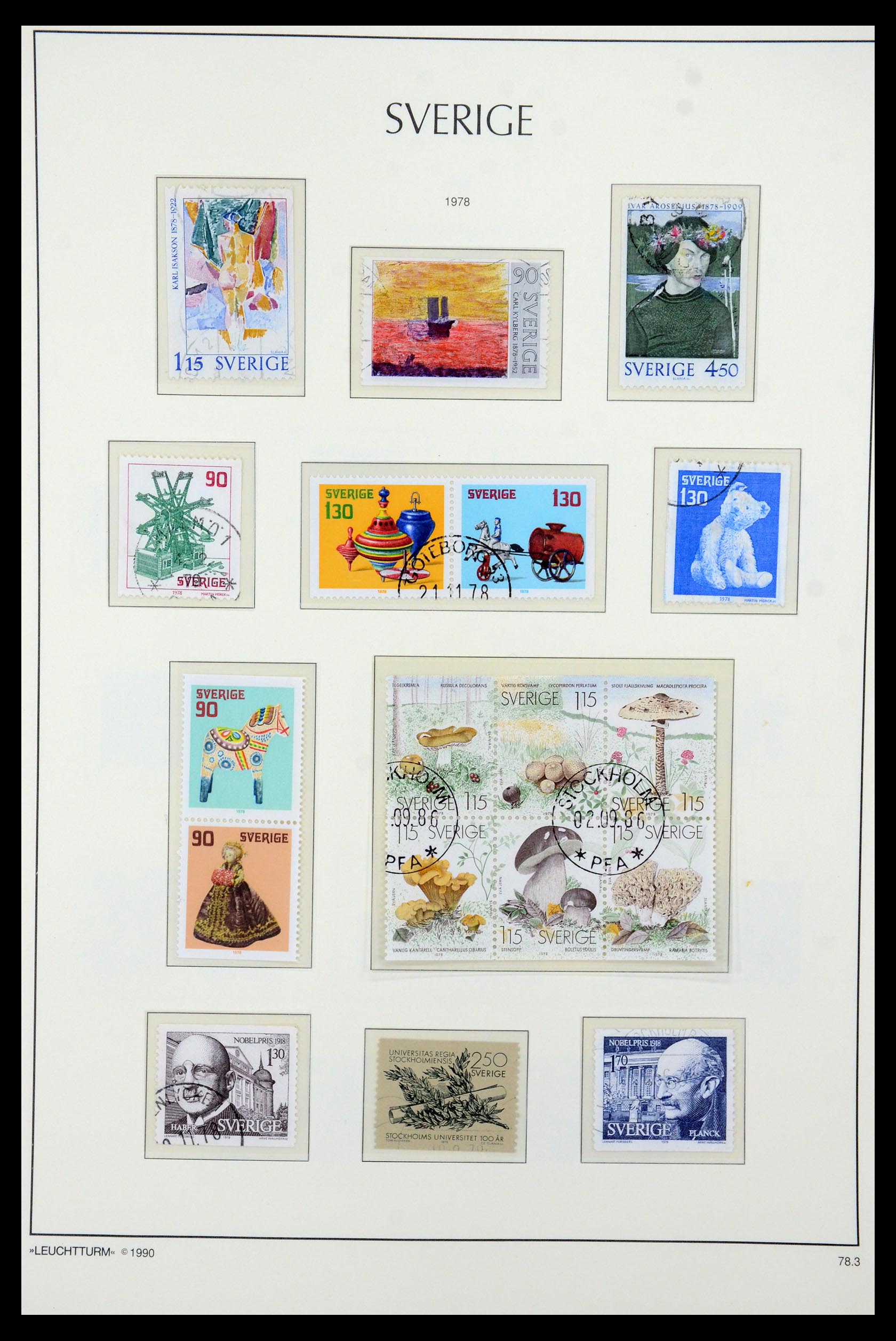 35415 124 - Postzegelverzameling 35415 Zweden 1855-1992.